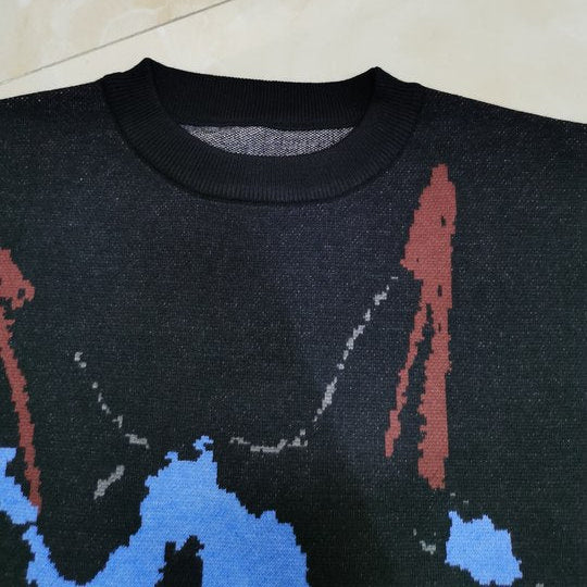 Roaring Beast | Fierce Graphic Knit Sweater - Santo