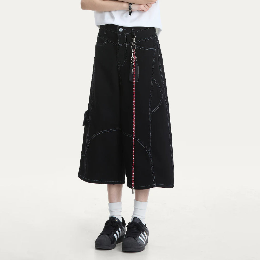 Contrast Stitch Cargo Shorts | Streetwear Style