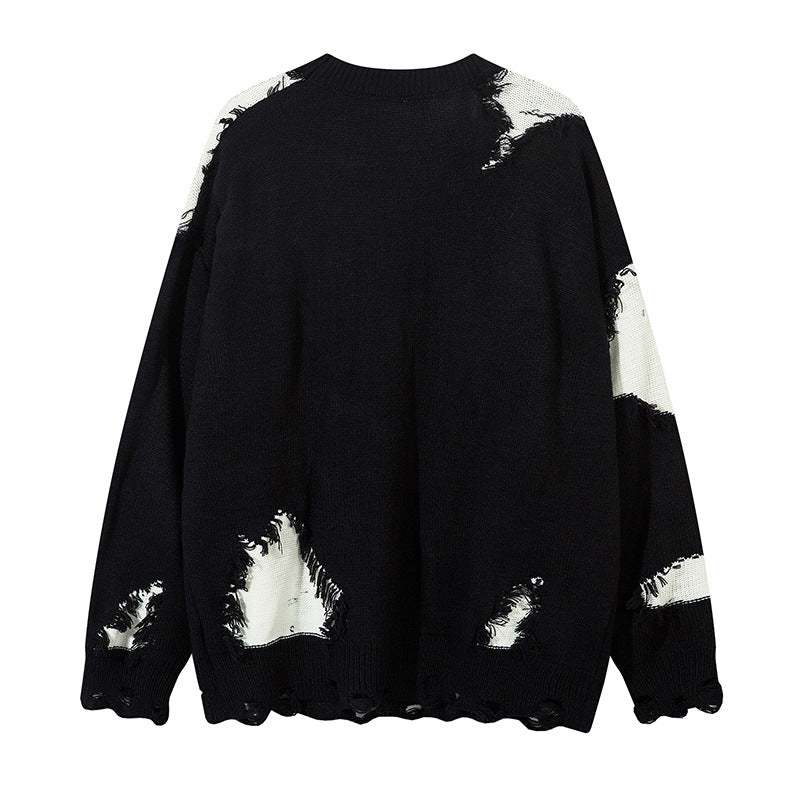 Raw Edge | Fringed Knit Sweater