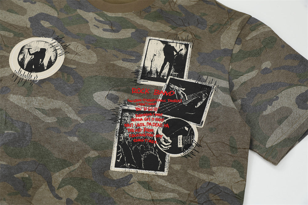 Collage | Camouflage T-Shirt - Santo
