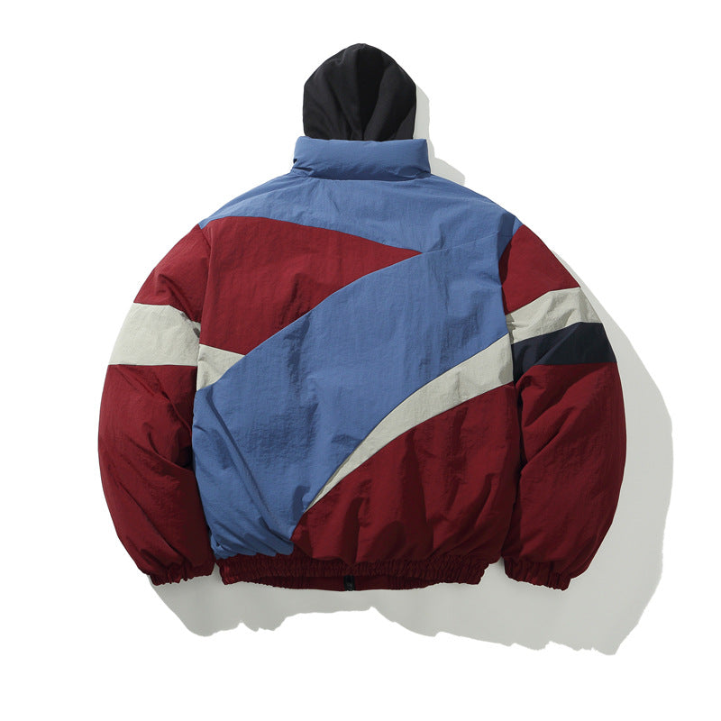 Color Blocking | Contrast Hooded Coat