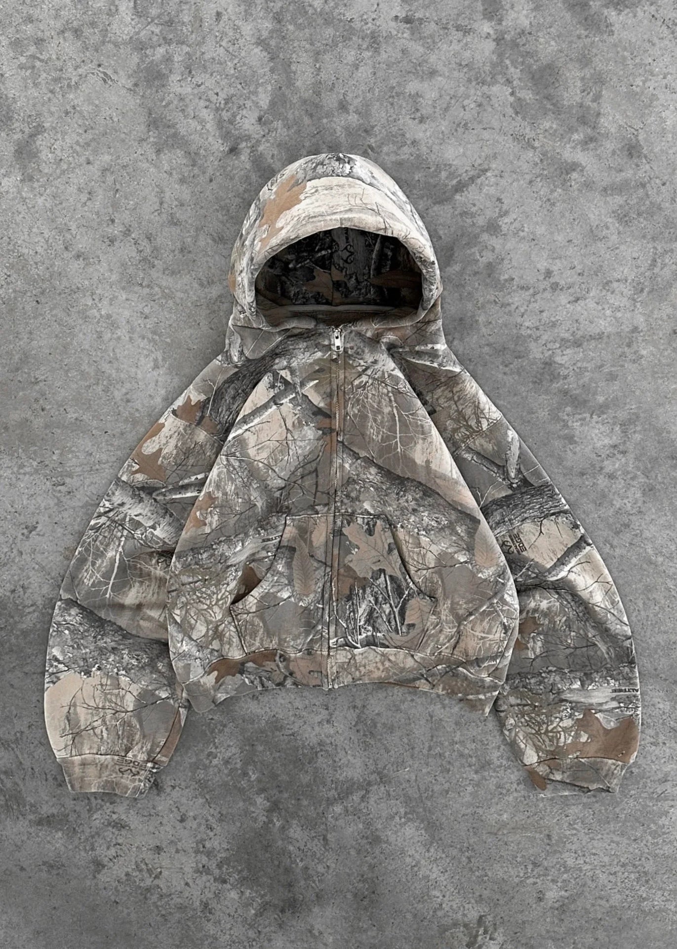 Woodland Spirit | Camouflage Zip-Up Hoodie - Santo