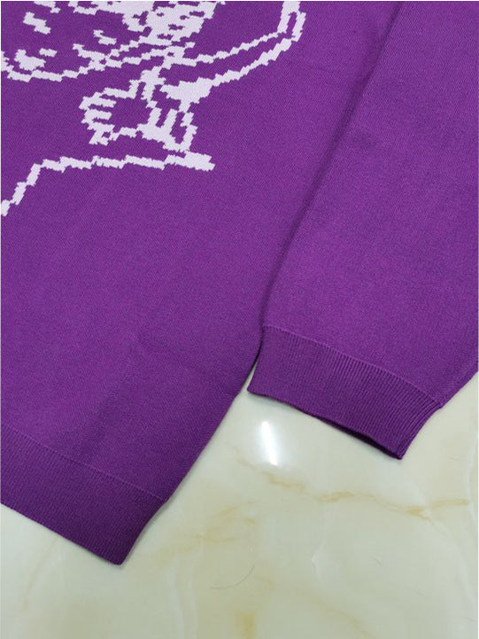Cherubic Star | Angelic Graphic Knit Sweater - Santo