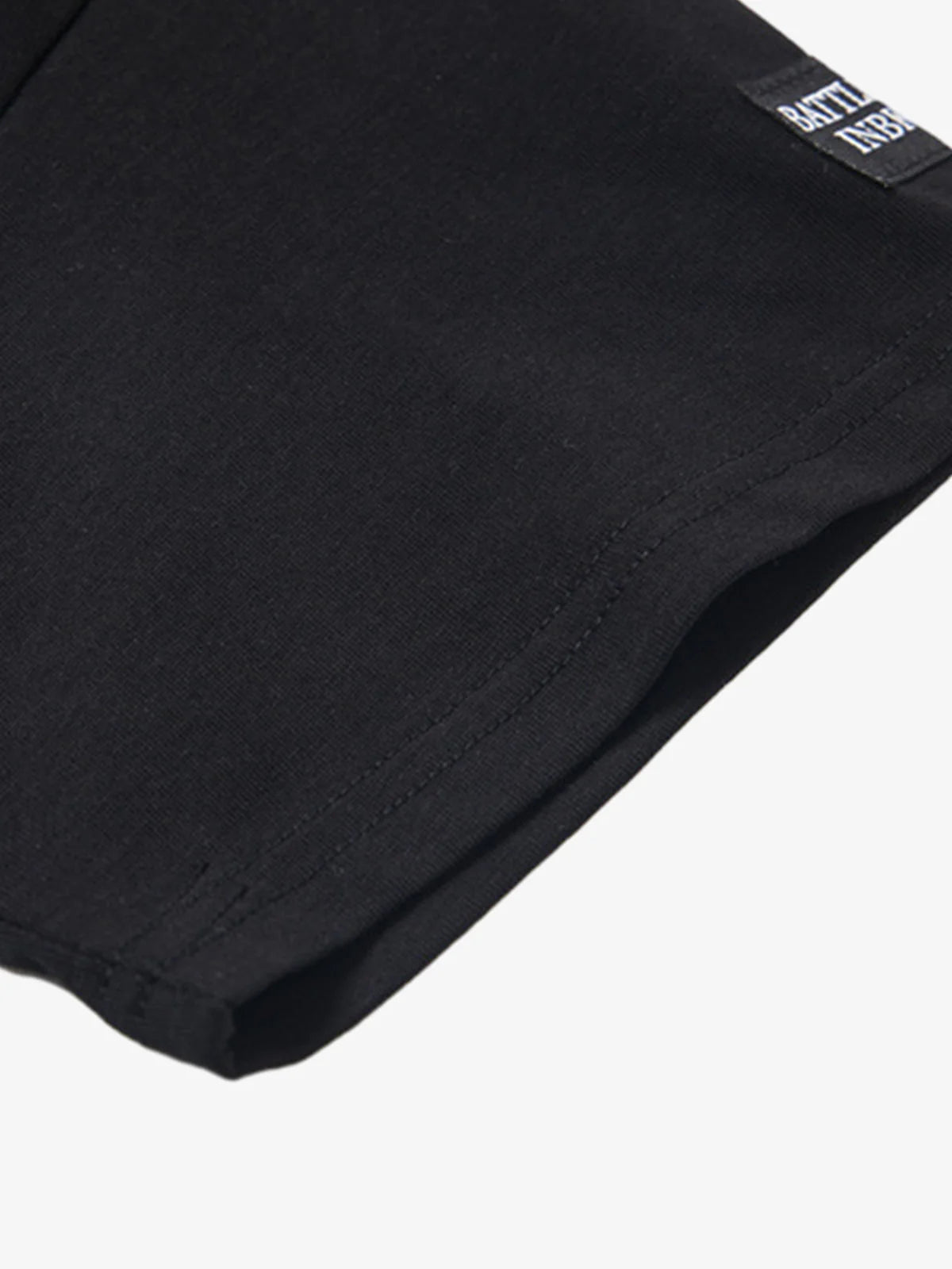 Detachable Badge | Hooded Plaid Cape T-shirt