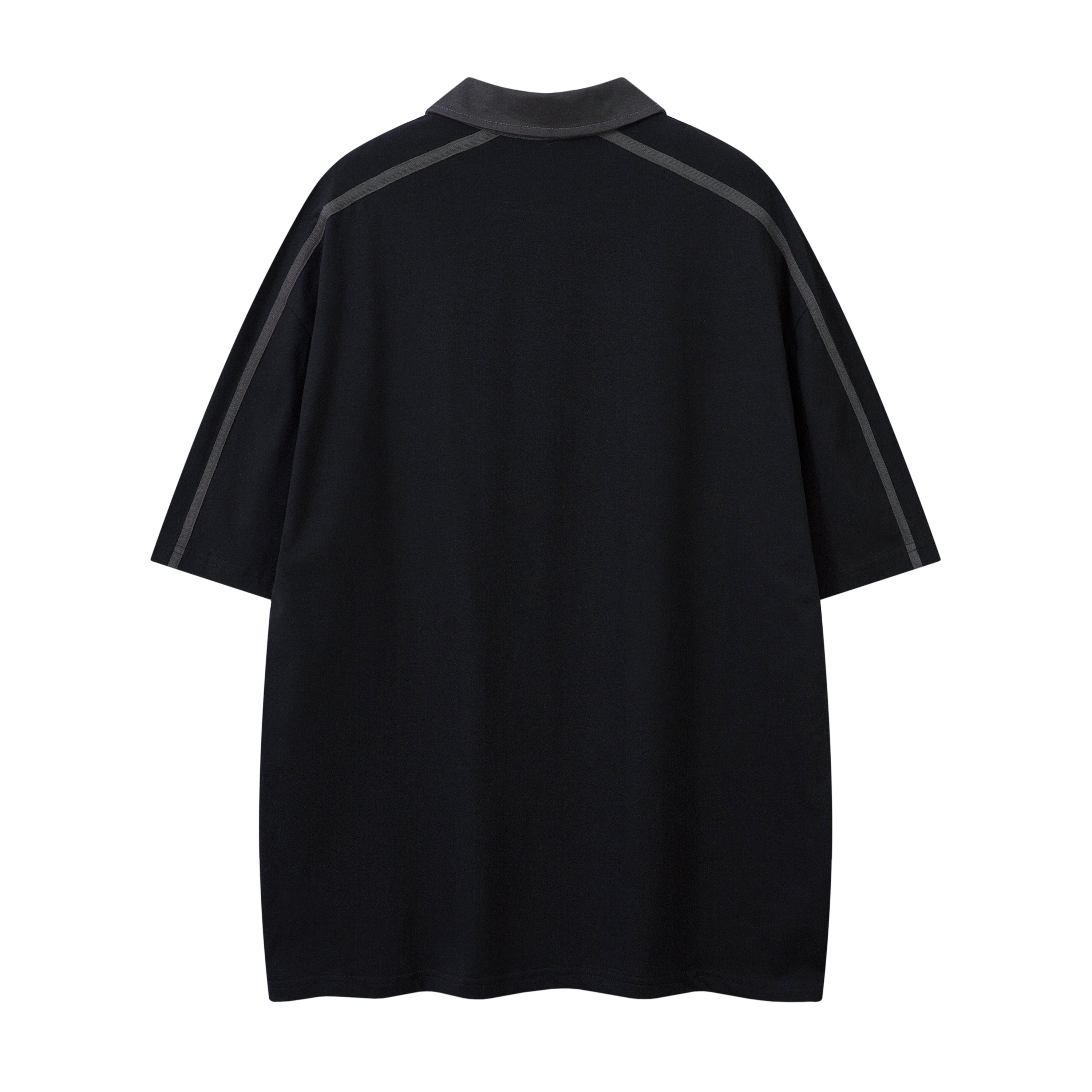 Men's Oversized Sporty Polo T-Shirt