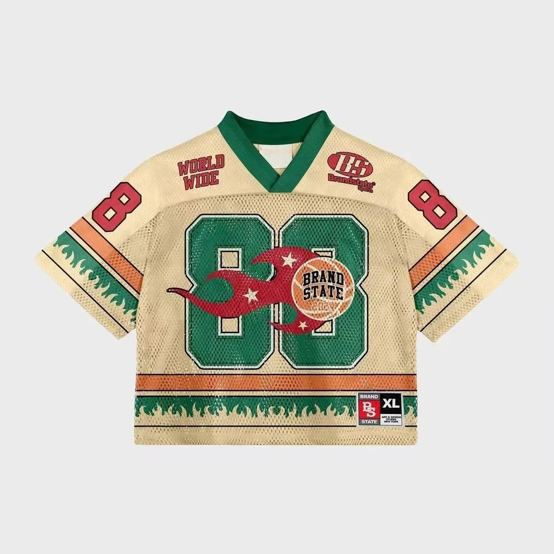 Unisex Mesh Football Jersey | Graphic Print - Santo