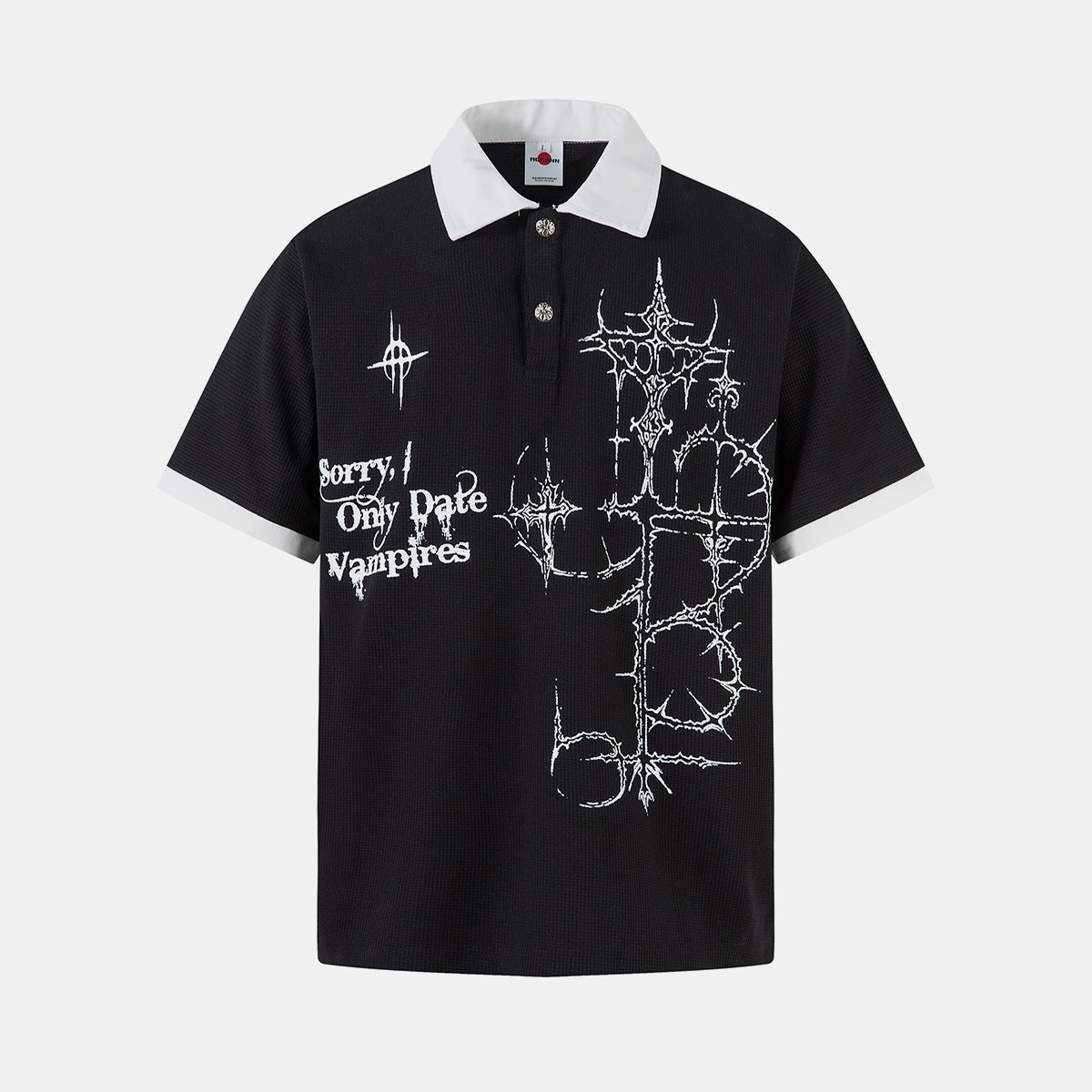 Unisex Oversized Polo T-Shirt | Retro Graphic Print