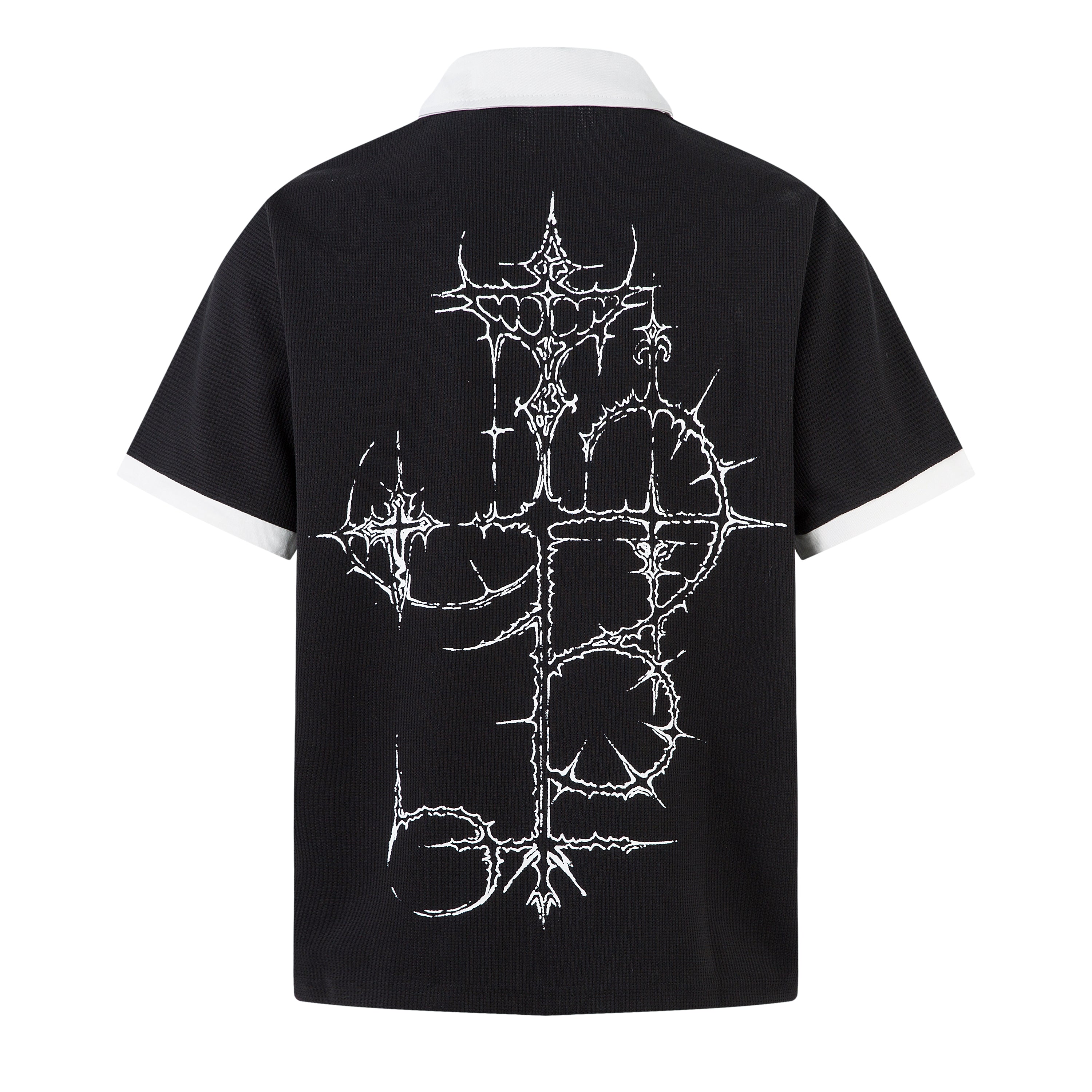 Unisex Oversized Polo T-Shirt | Retro Graphic Print