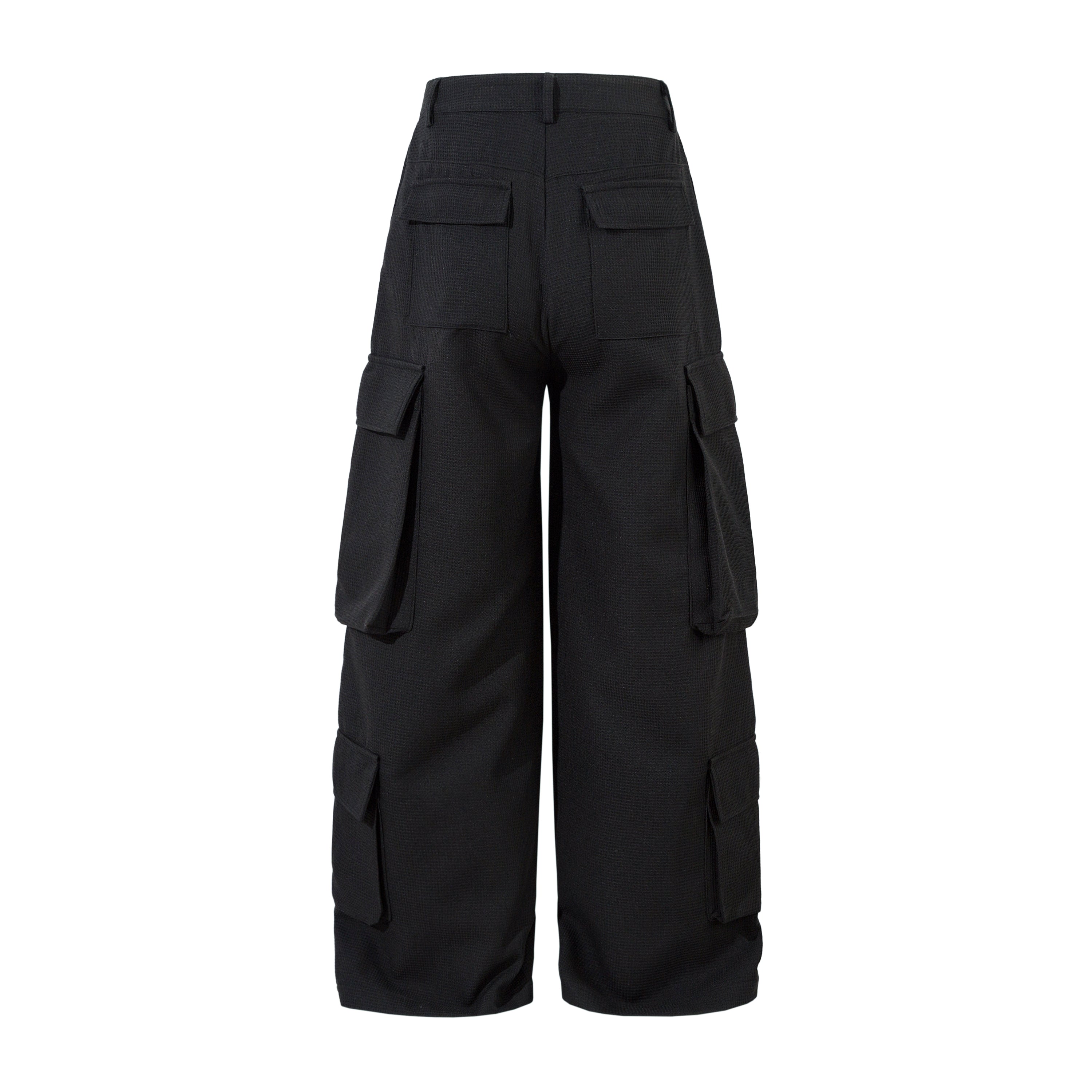 Unisex Multi-Pocket Wide Cargo Pants - Santo