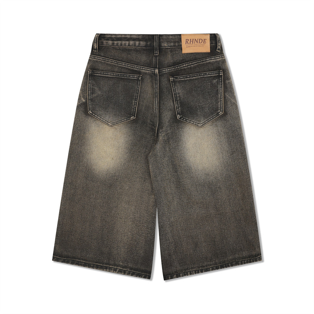 "Vintage Washed" Denim Shorts - Santo