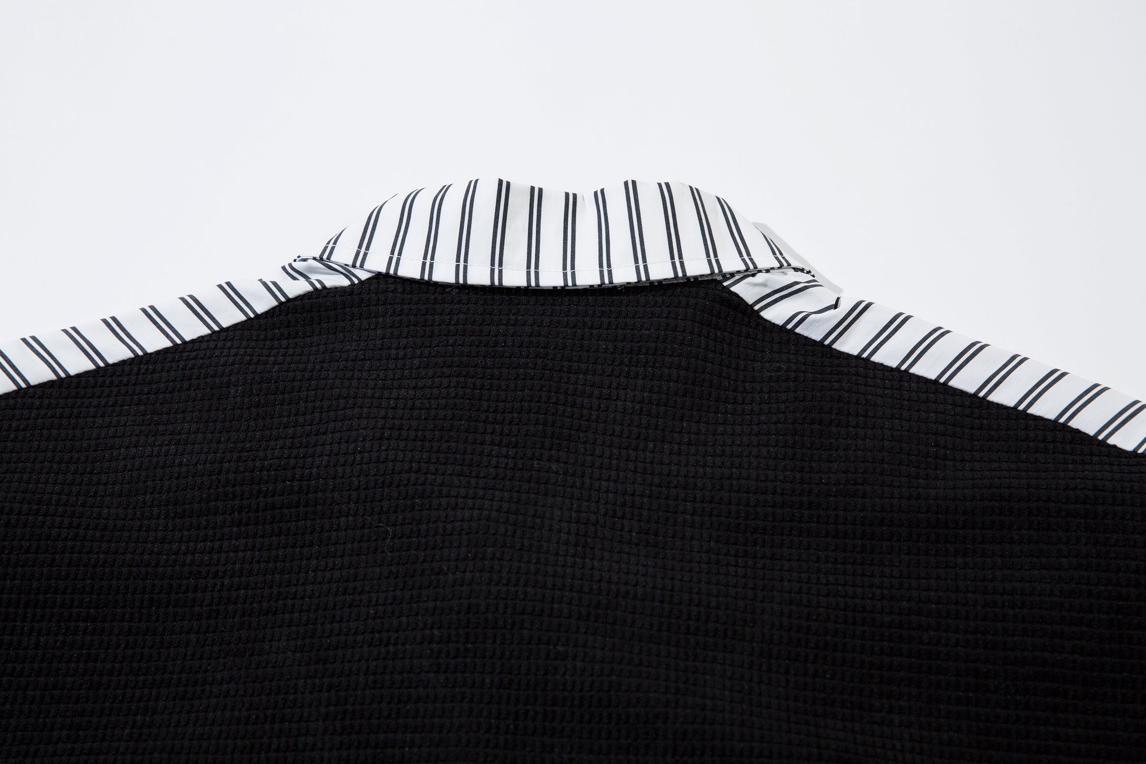 Men's Oversized T-Shirt | Striped Polo Collar