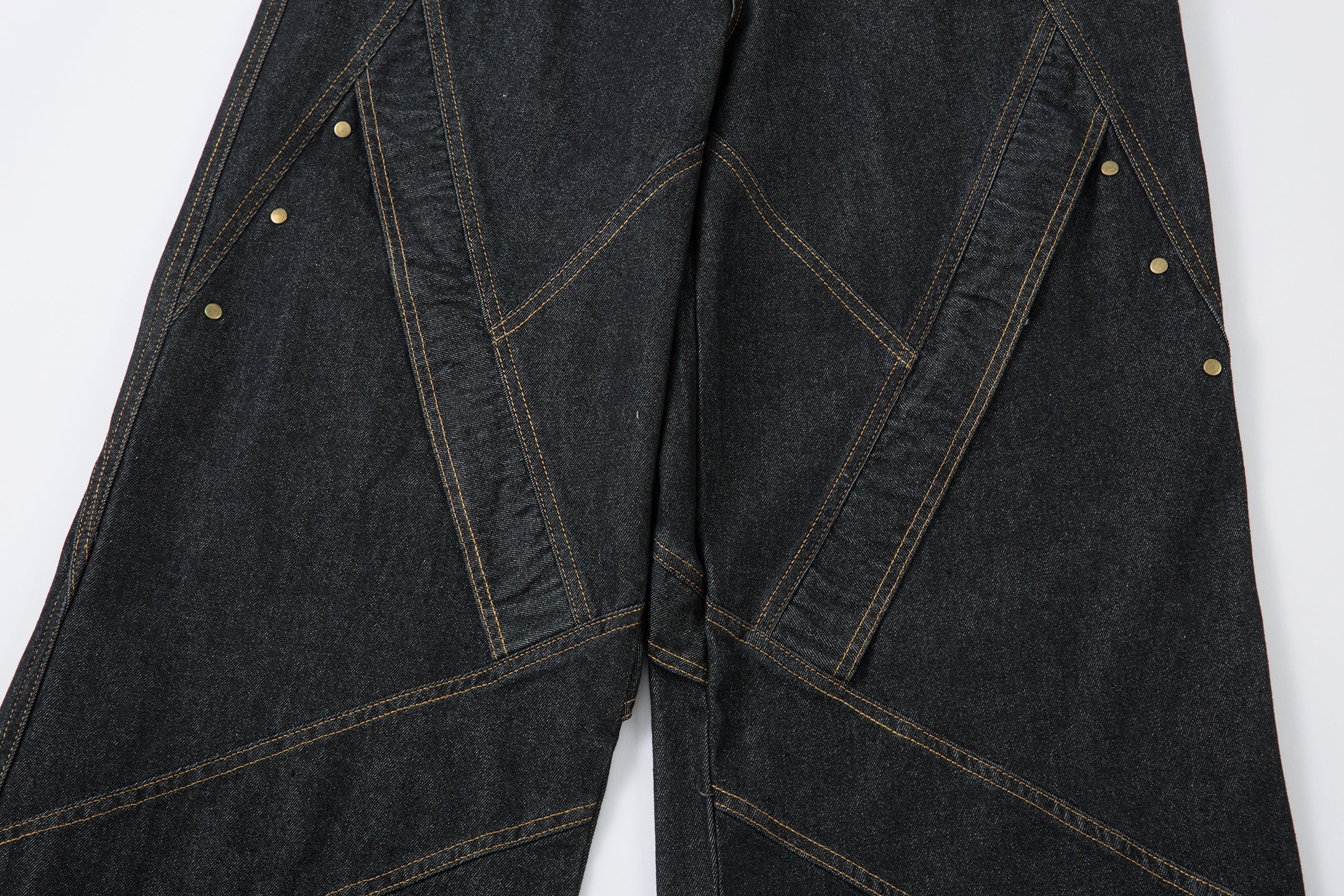 Minimal Panel Cut | Baggy Jeans - Santo