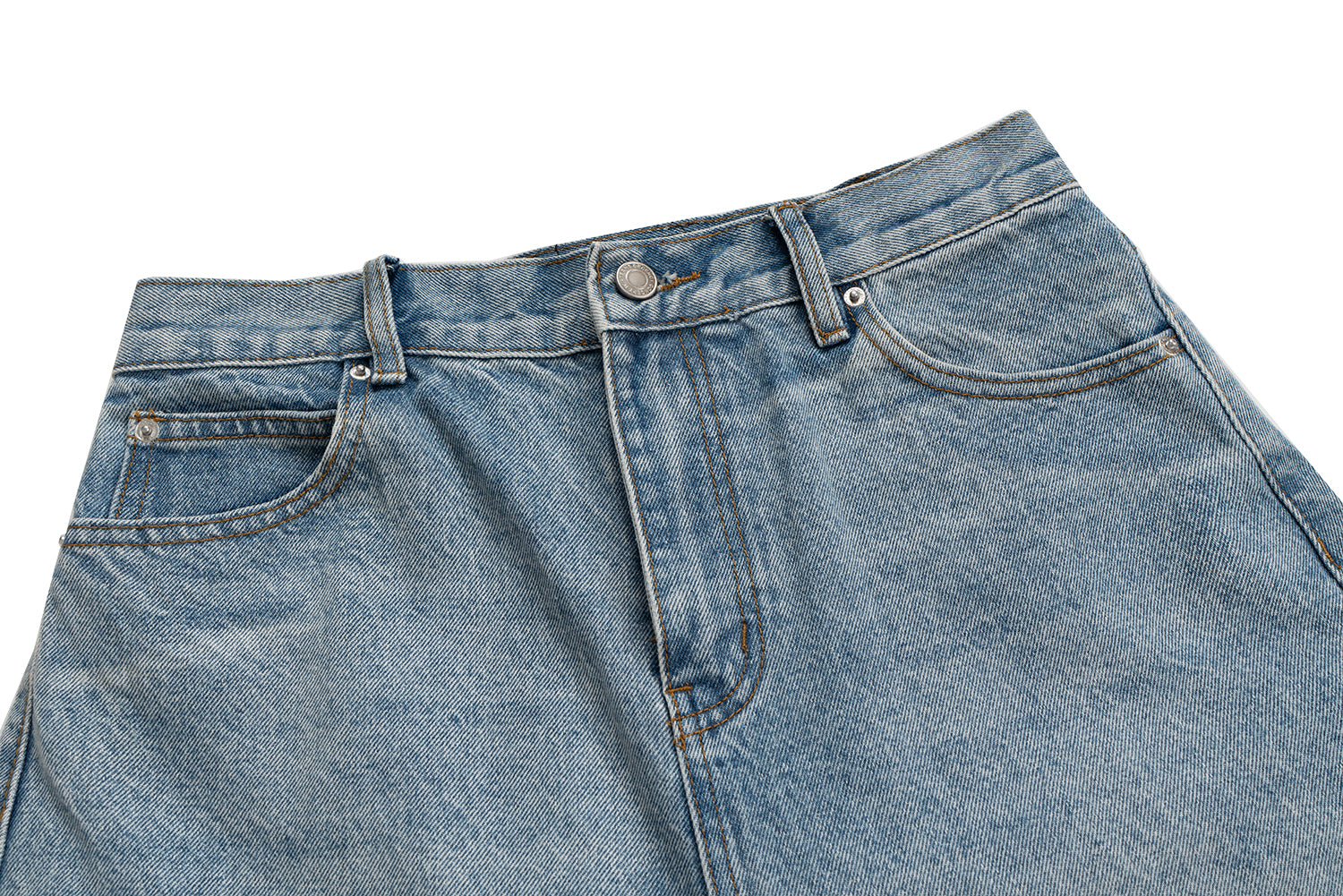 Stacked Washed Blue | Wide Jeans - Santo