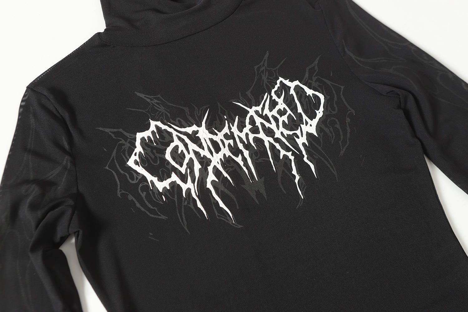 Streetwear Gothic Print | Turtleneck Sweatshirt - Santo