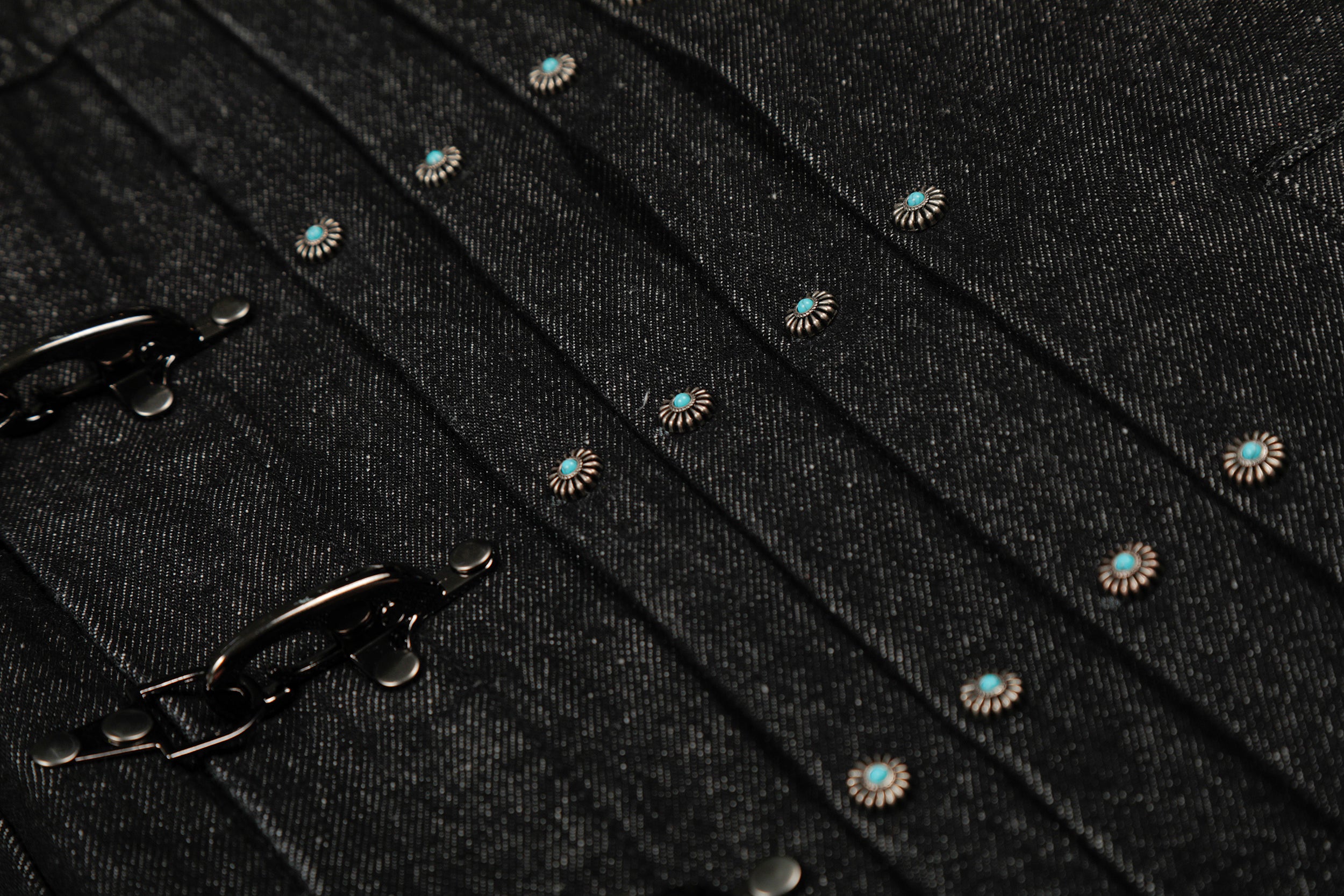 Fortune Grip | Buckled Washed Denim Jacket