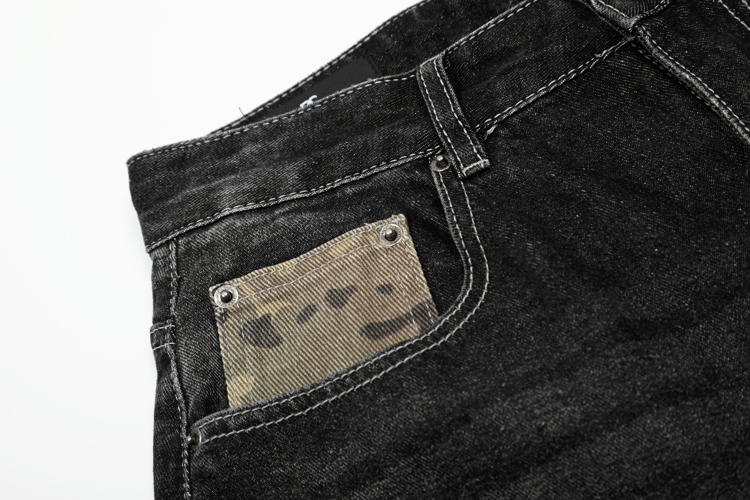 Unisex Wide-Legged Patchwork Shorts | Distressed Denim