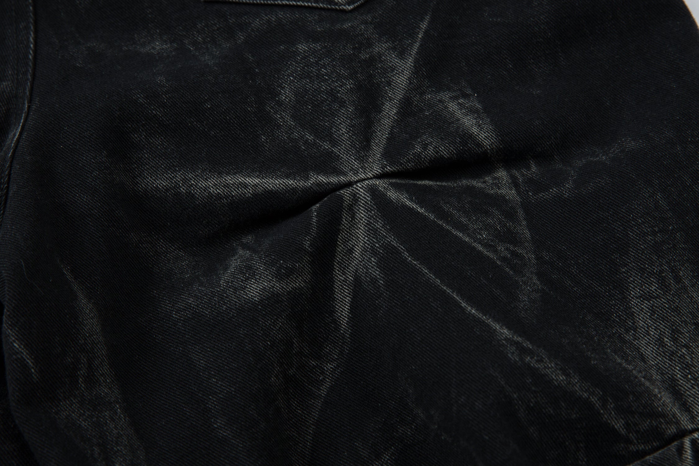 Washed Distressed Pleated | Baggy Jeans