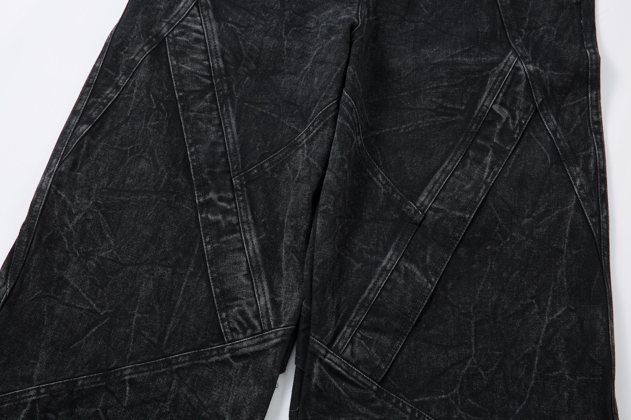 Crinkle Washed Structure | Baggy Jeans