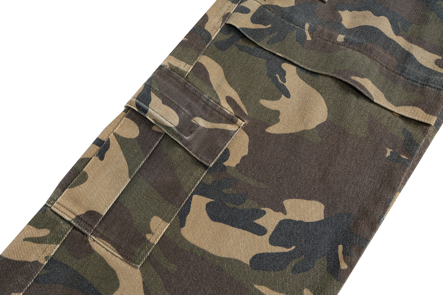 Deconstructed Denim Camo | Layered Jeans - Santo