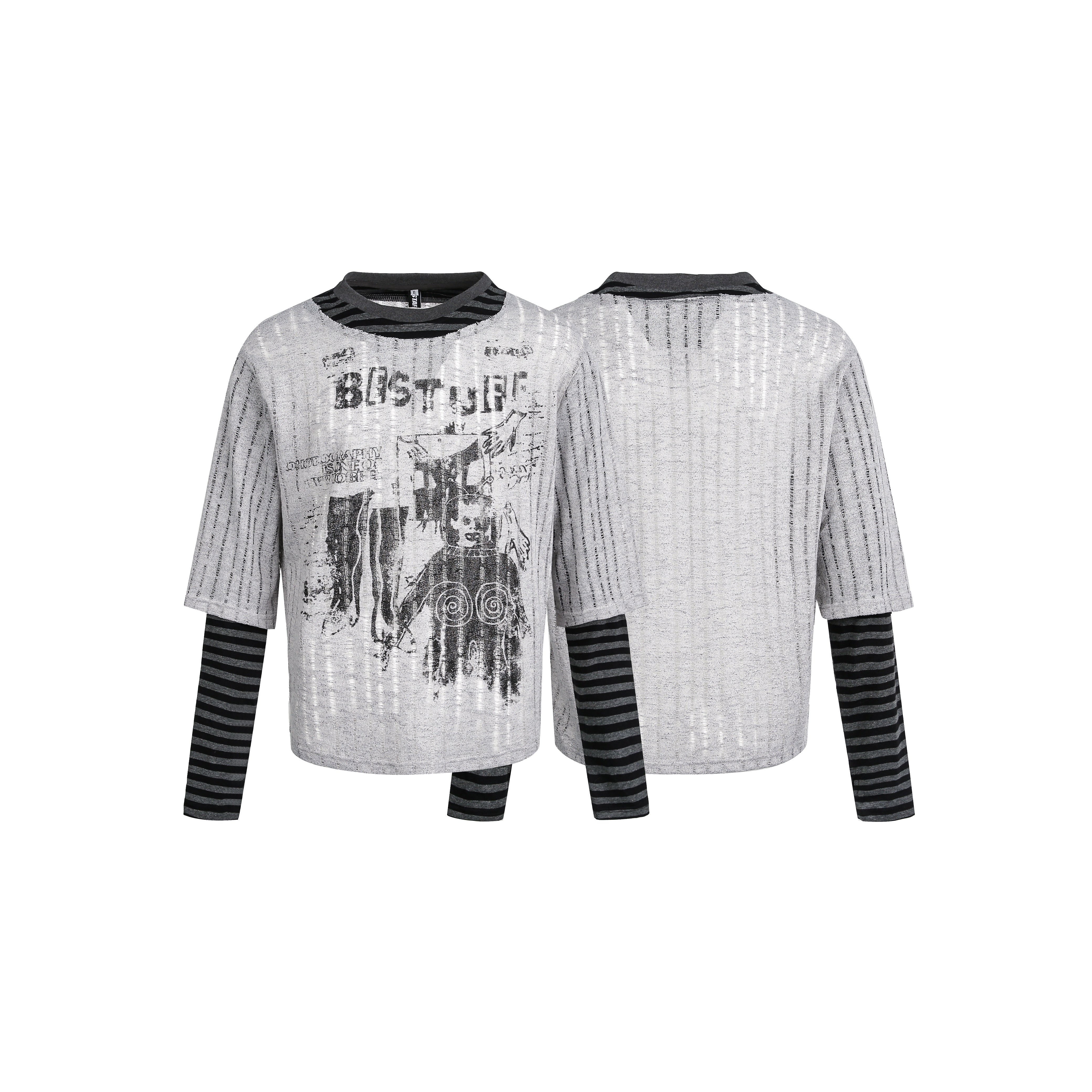 Vintage Punk Graphic | Patchwork Sweatshirt - Santo