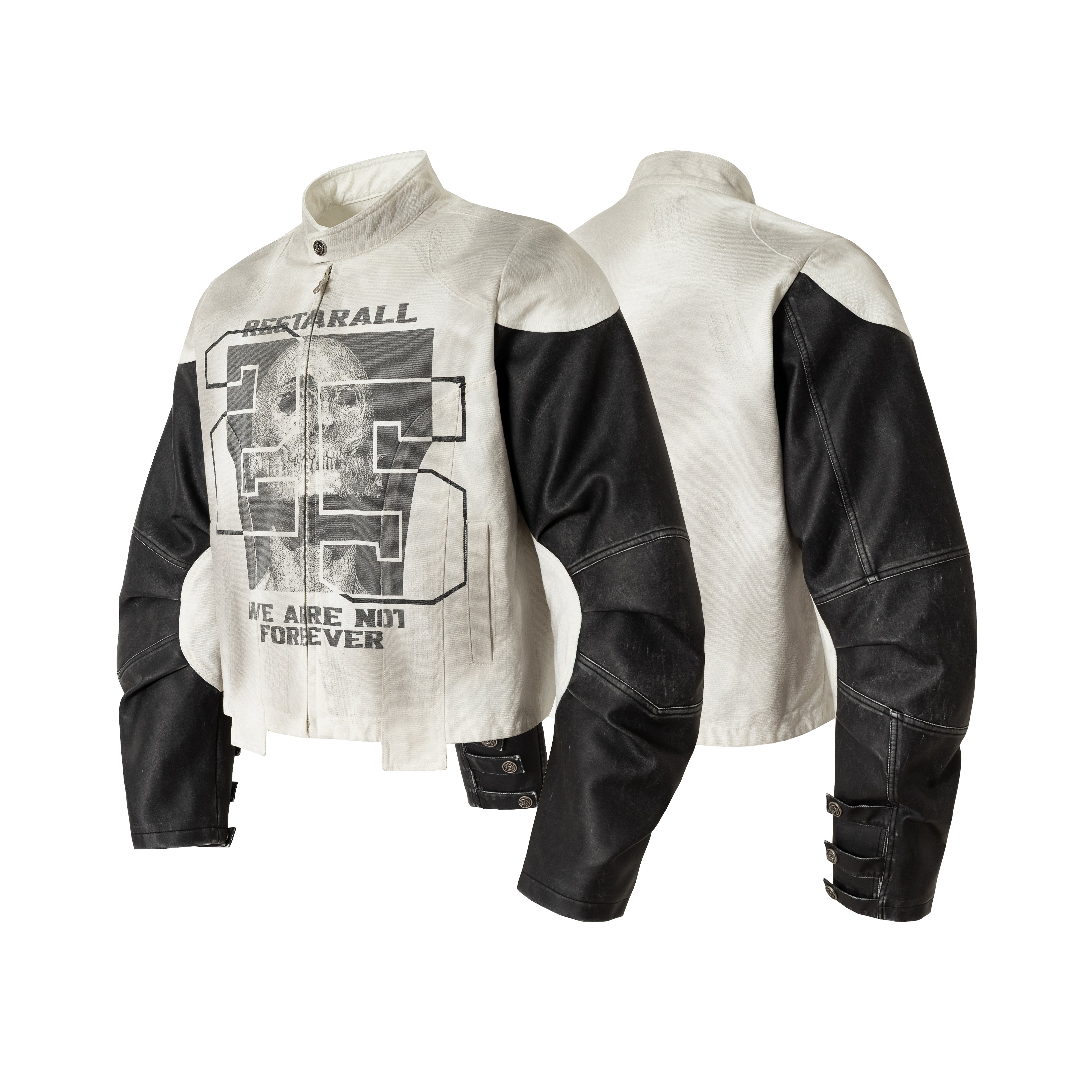 Retro Skull Punk | Motorcycle Jacket - Santo