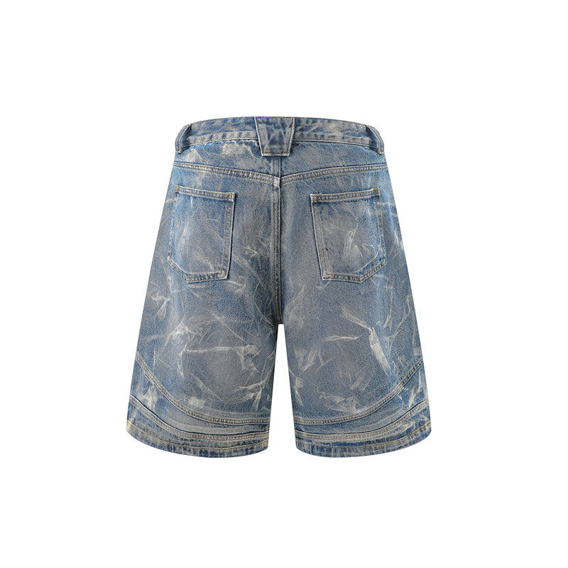 Washed Distressed | Denim Shorts - Santo