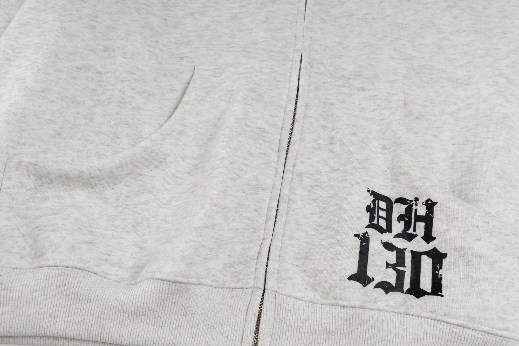 Gothic Cross Print | Zip Up Hoodie - Santo