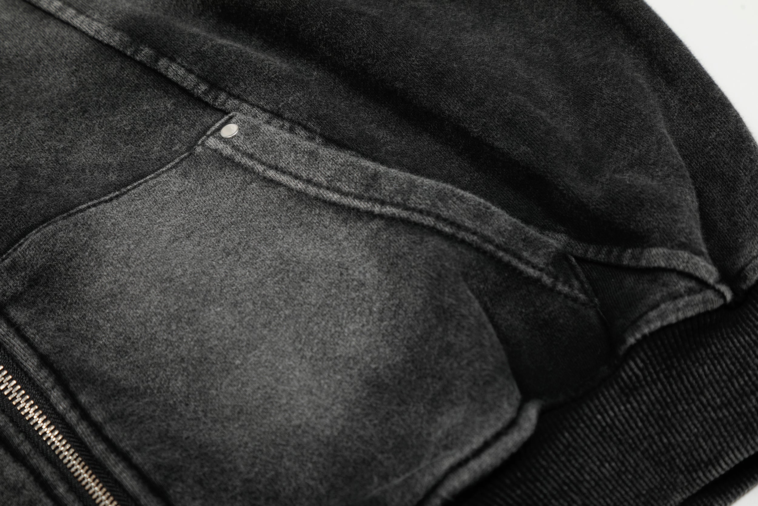Washed | Oversized Zip Up Hoodie
