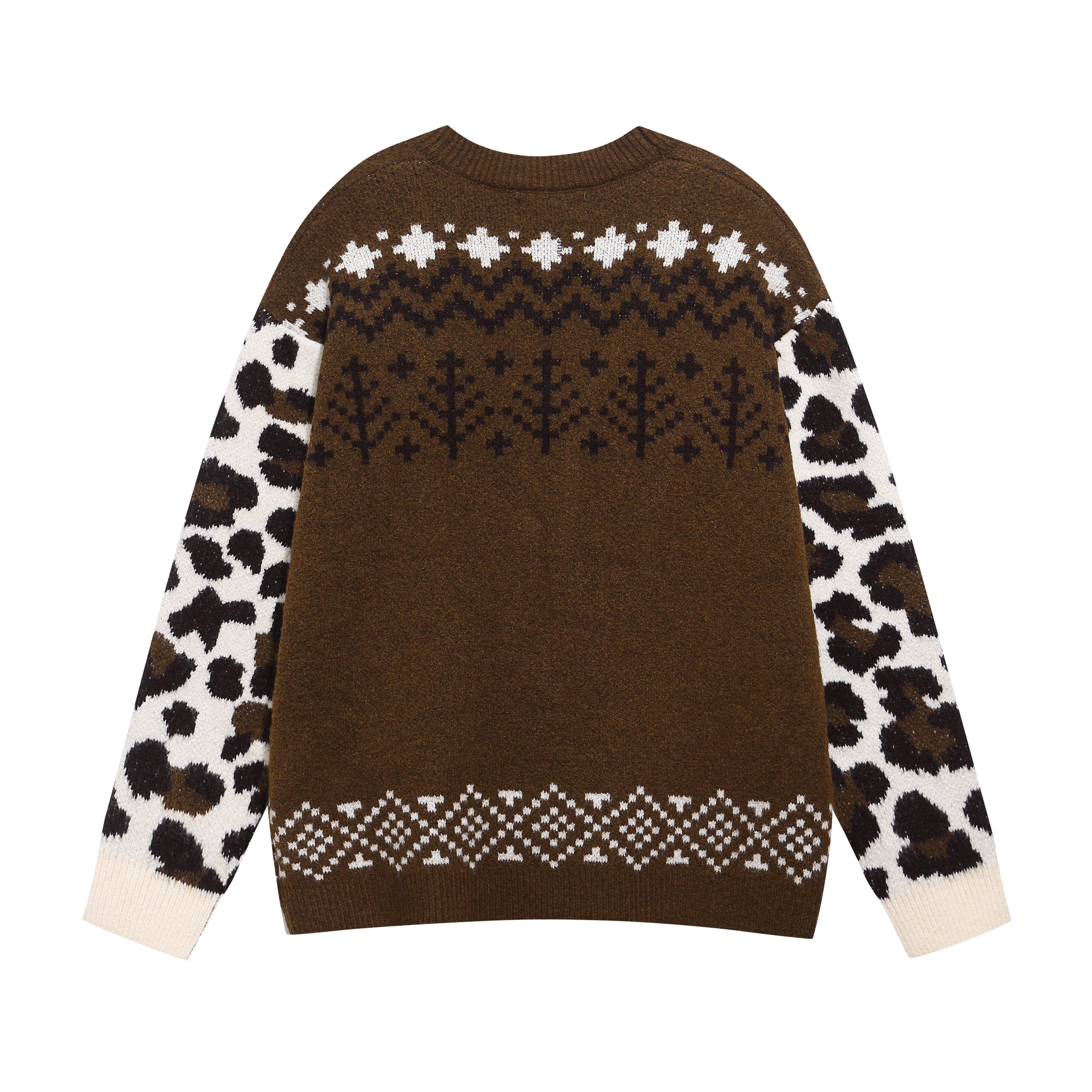 Snow Pup | Playful Pup Print Knit Cardigan