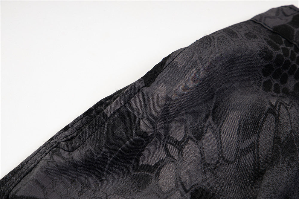 Men's Oversized Cargo Trousers | Camo Print
