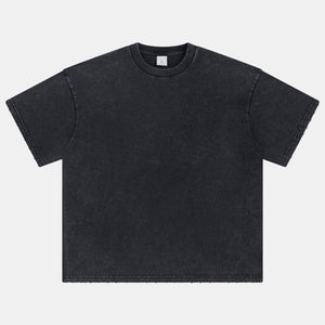 Washed Edge Distressed | Basic T-Shirt - Santo