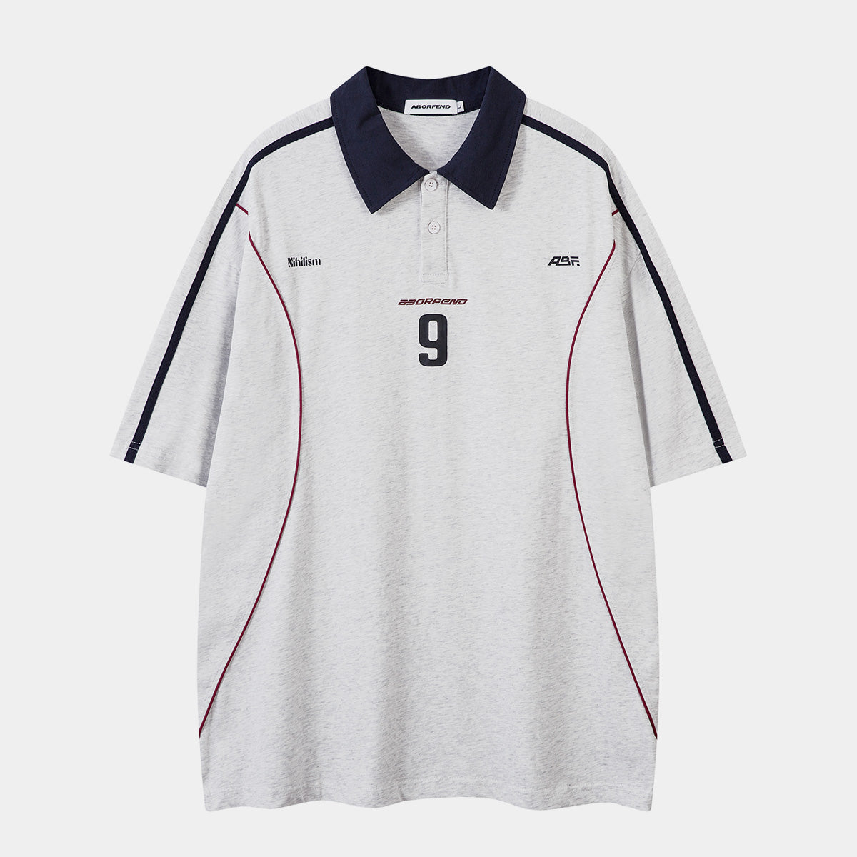 NO.9 | Sporty Polo Soccer Jersey
