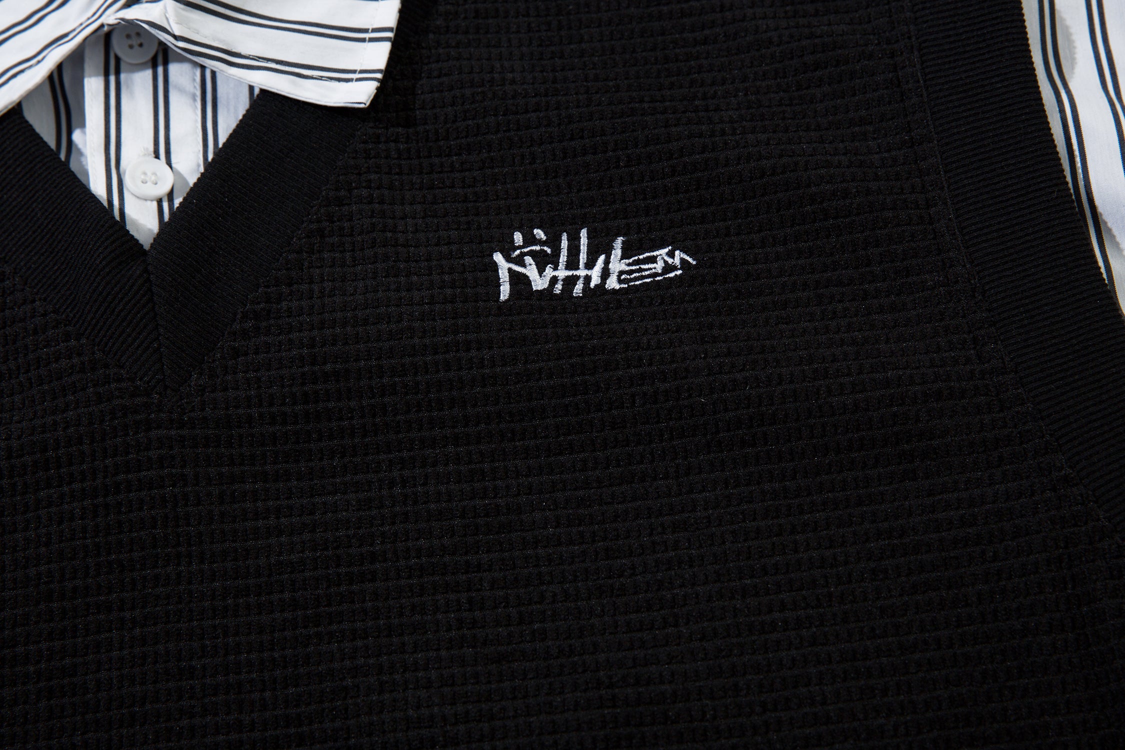 Men's Oversized T-Shirt | Striped Polo Collar
