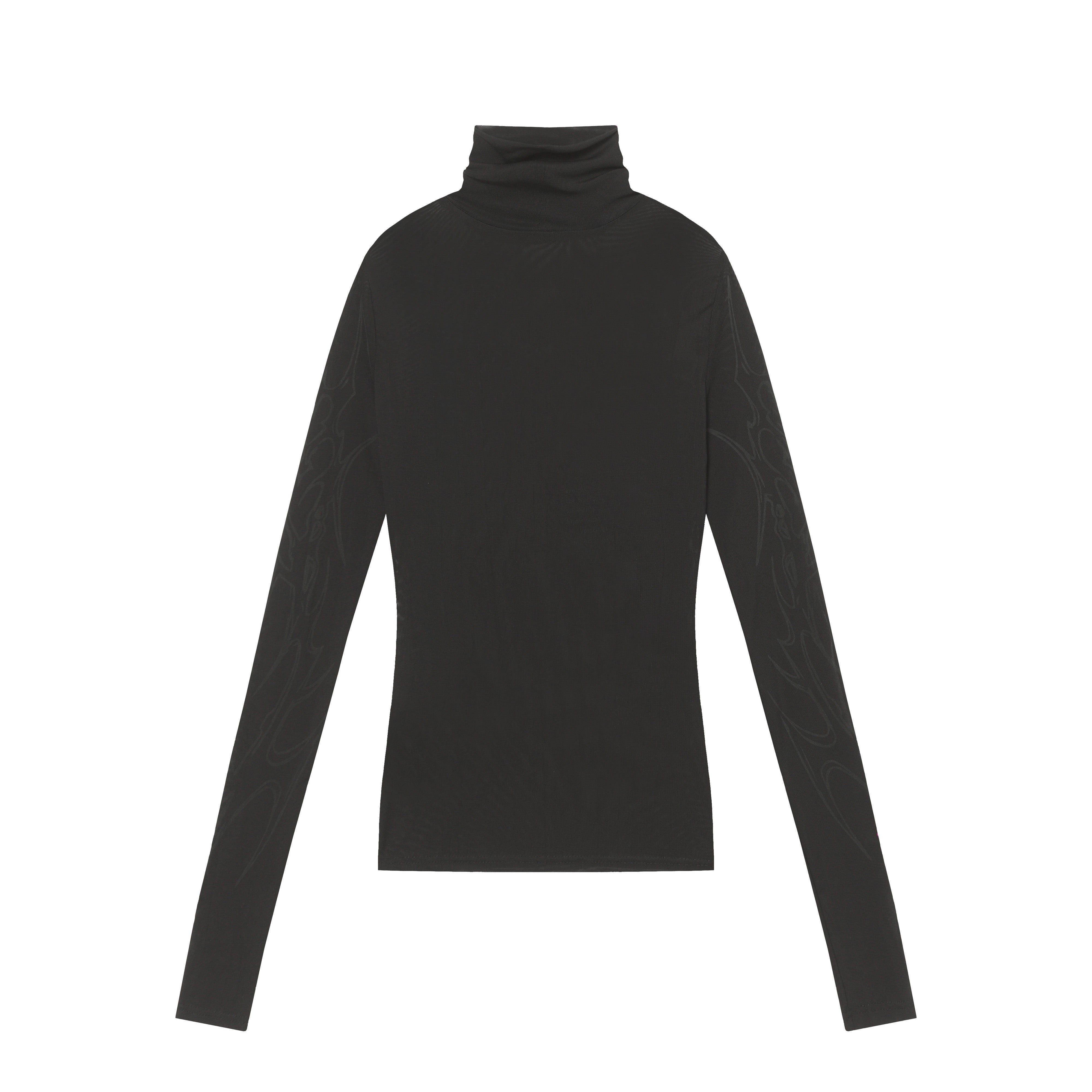 Streetwear Gothic Print | Turtleneck Sweatshirt - Santo