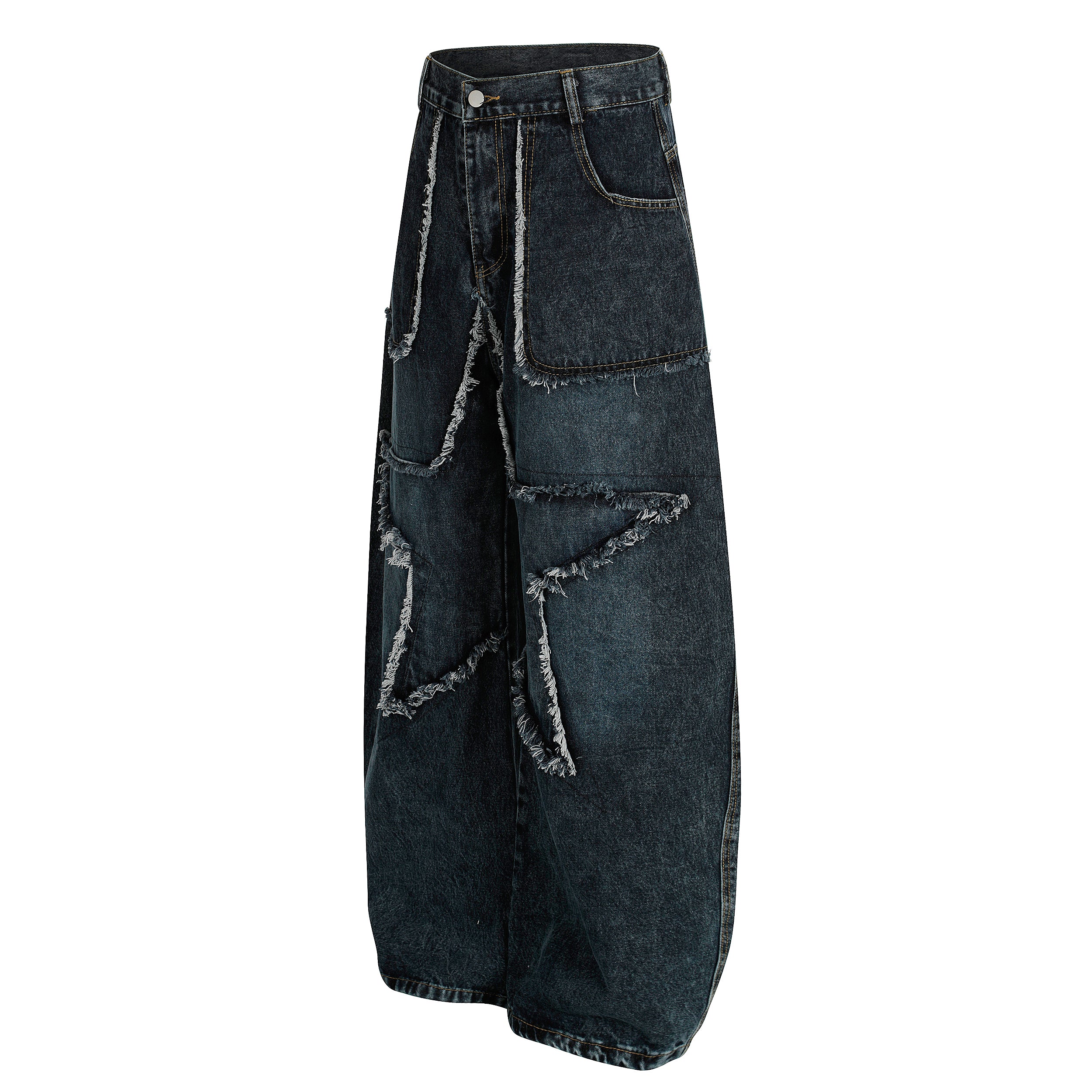 Star Patch Destroyed | Baggy Jeans - Santo