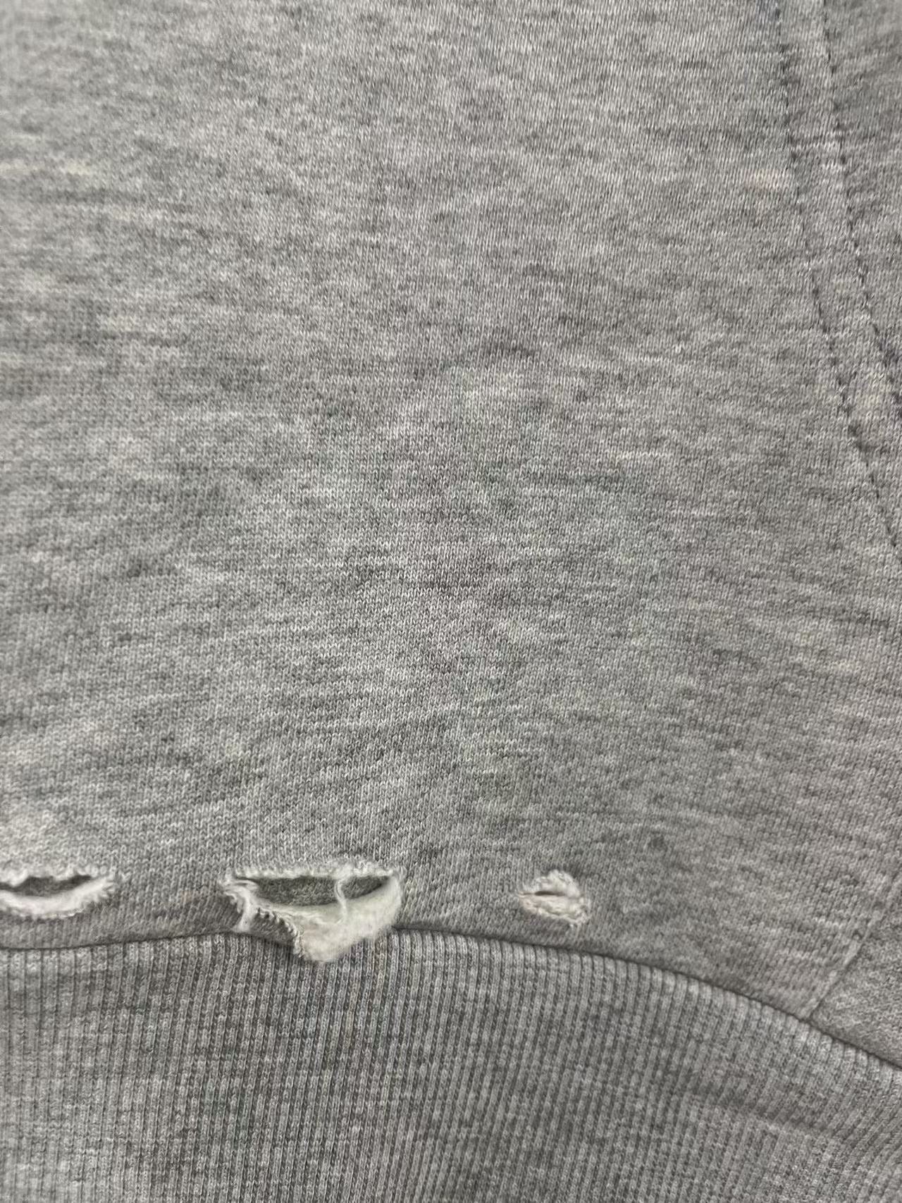 Gothic Text | Distressed Hoodie - Santo