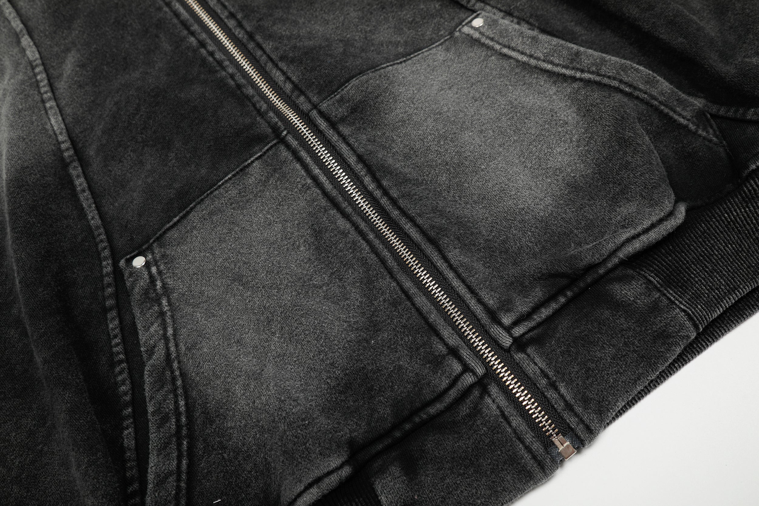 Washed | Oversized Zip Up Hoodie