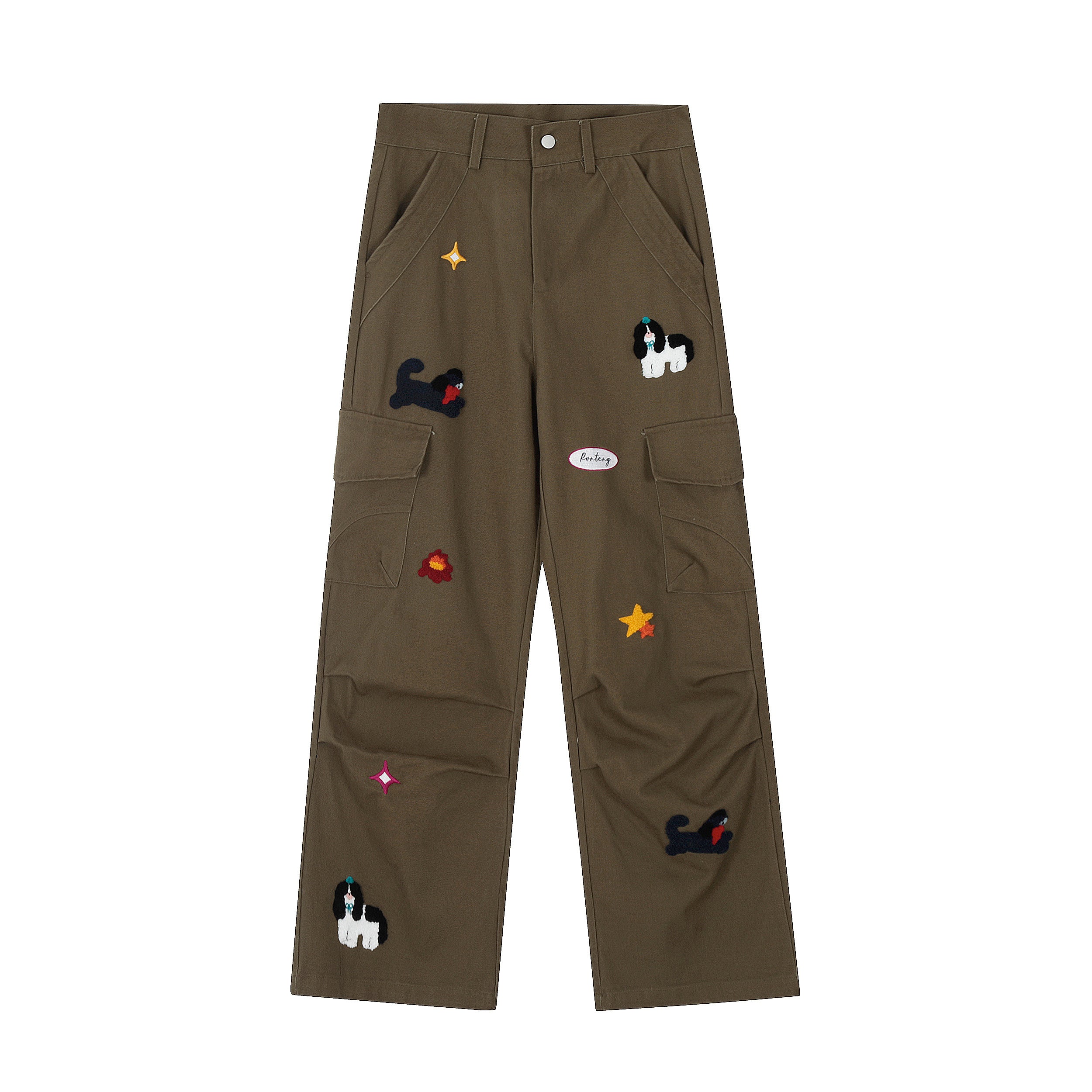 Pup Patch | Cargo Pants with Dog Applique