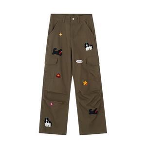 Pup Patch | Cargo Pants with Dog Applique