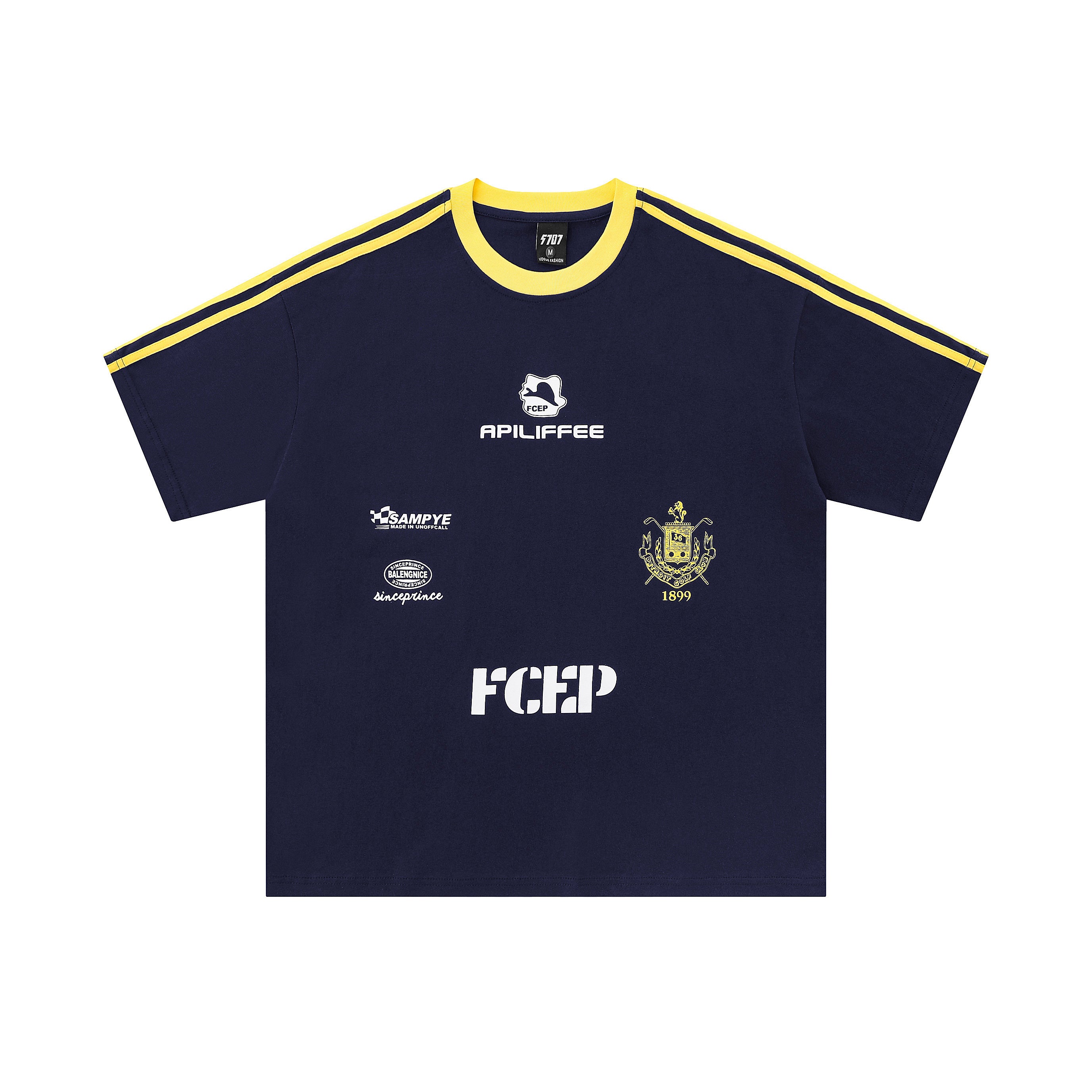 Club Stripe | Retro Football Crest Tee