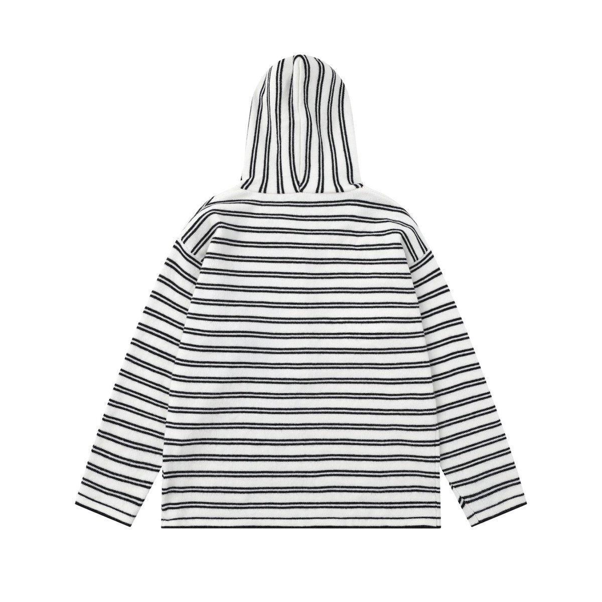 COASTLINE | Striped Buttoned Hood Pullover