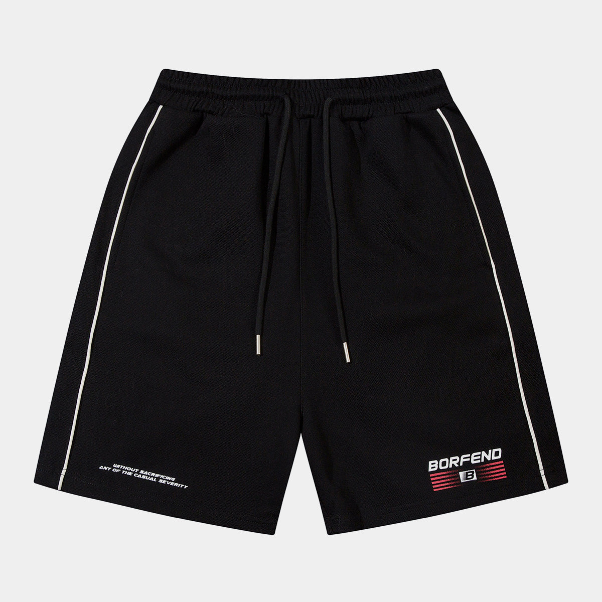 Sportive Chic | White Panel Shorts
