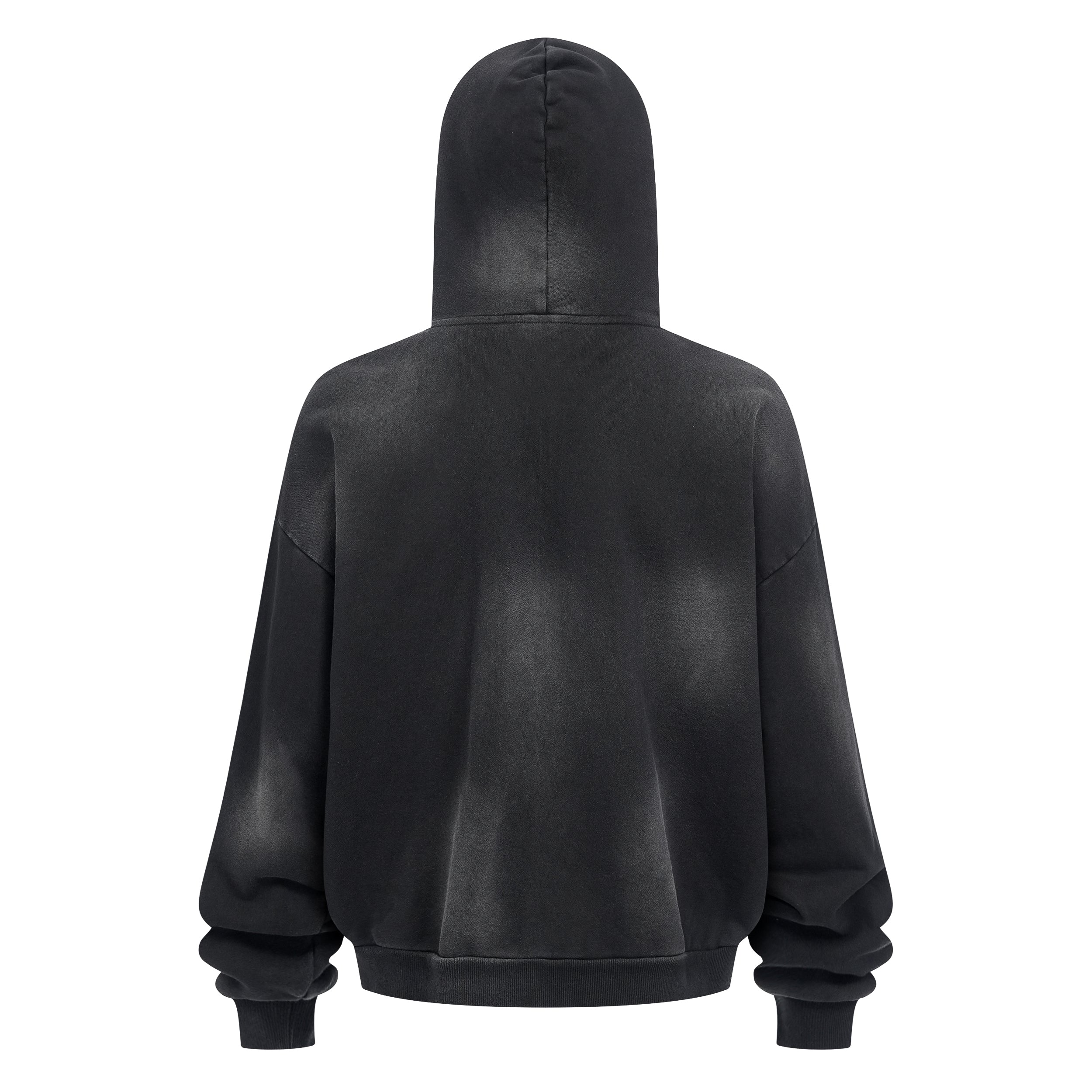 Washed Distressed | Zip-Up Hoodie - Santo