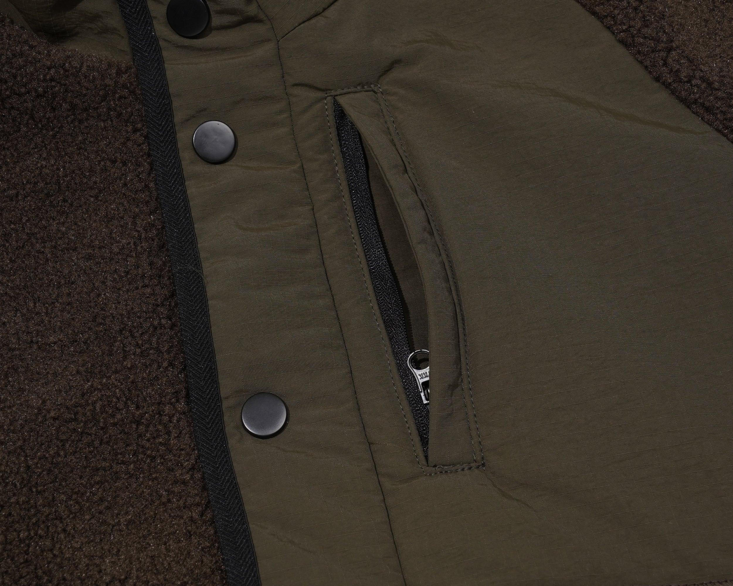 Color Block Patchwork | Fleece Jacket - Santo