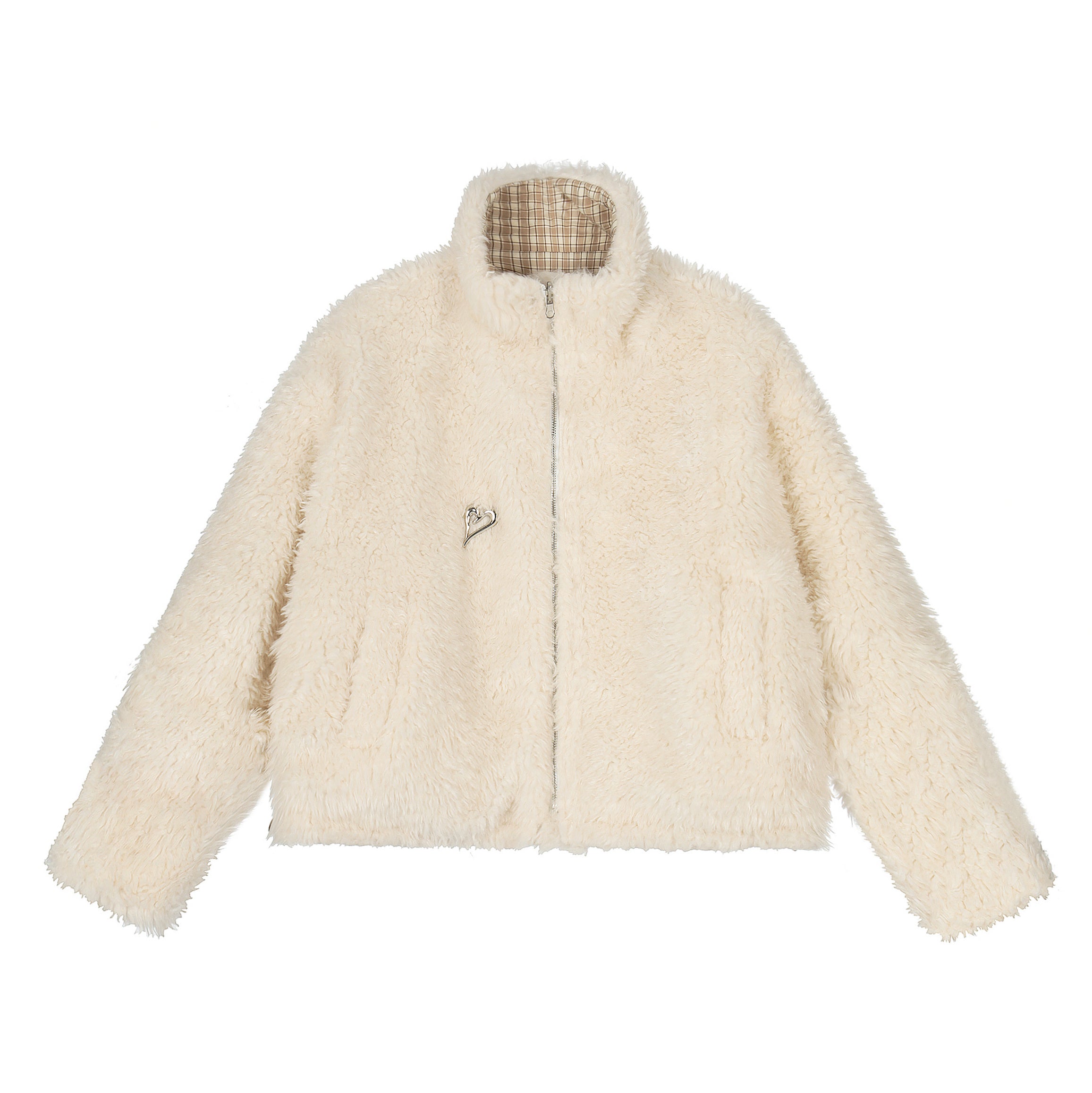 Double Cozy | Reversible Check & Fleece Jacket