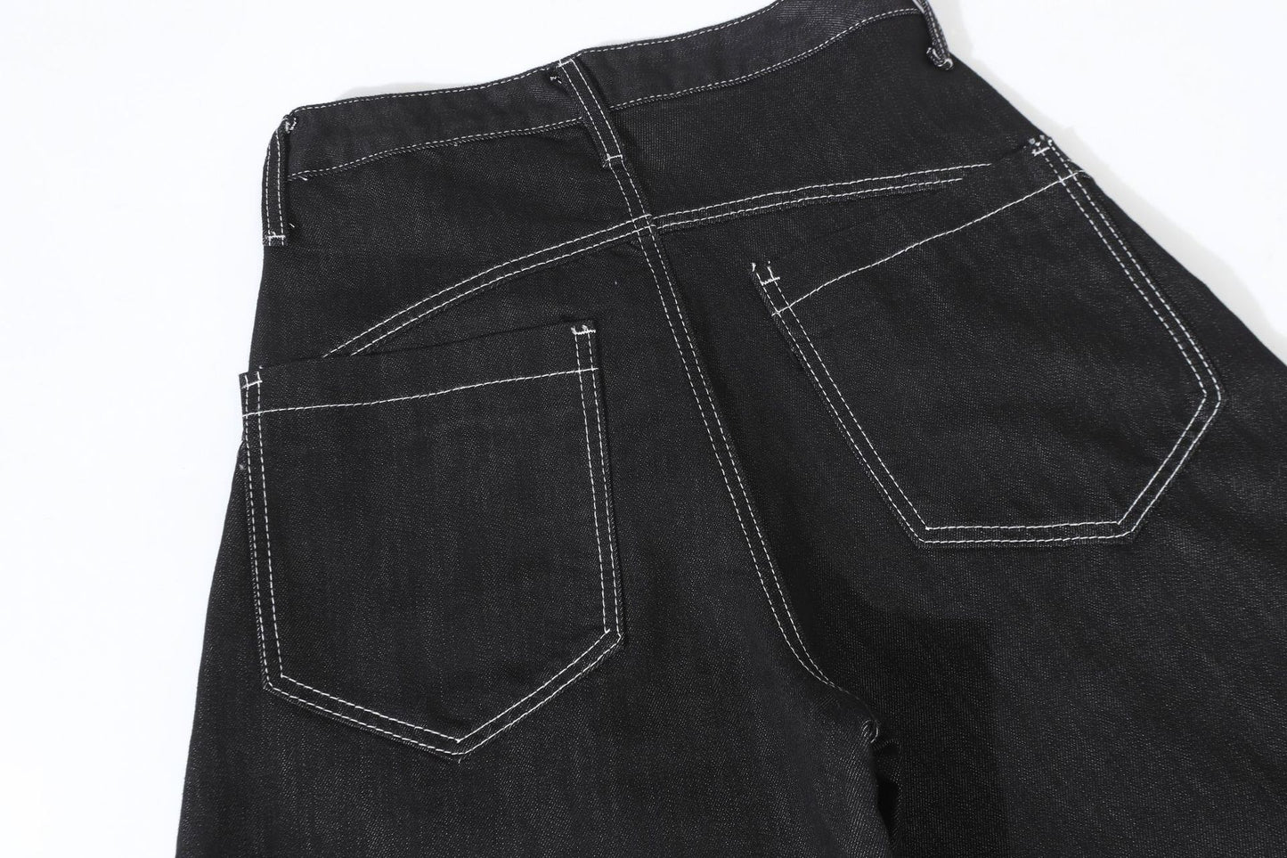 Metal Button Raw | Baggy Barrel Jeans