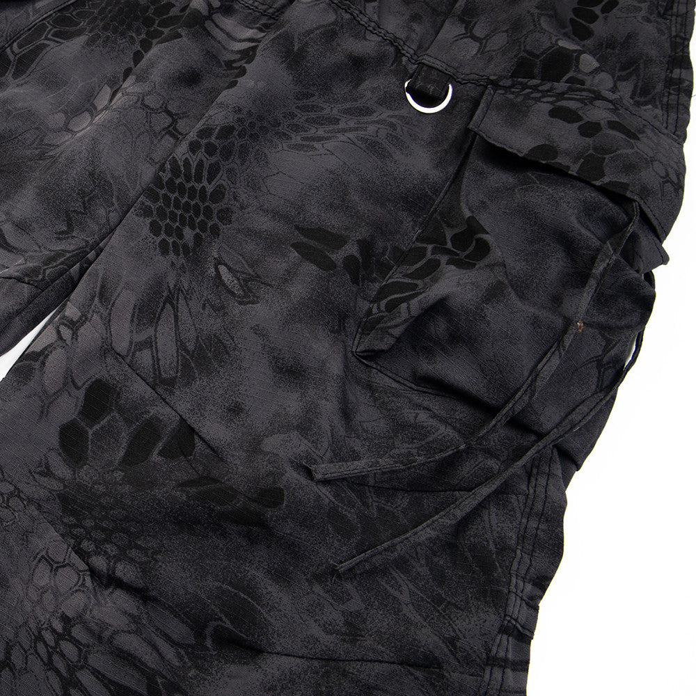 Men's Oversized Cargo Trousers | Camo Print