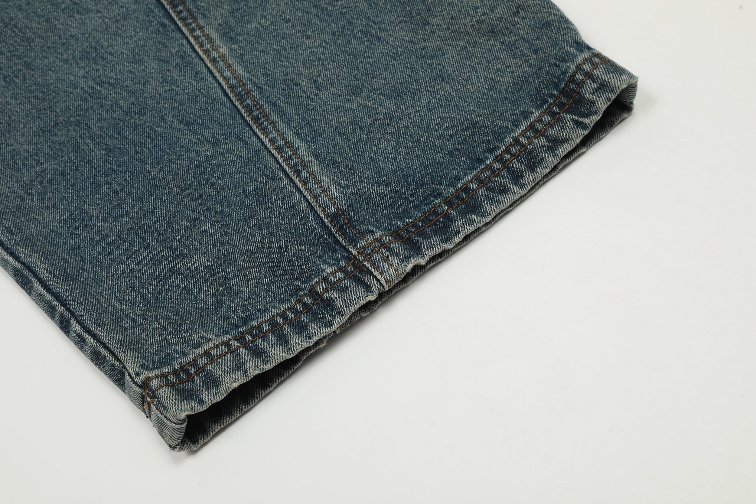 Men's Balloon-Leg Washed Denim Trousers