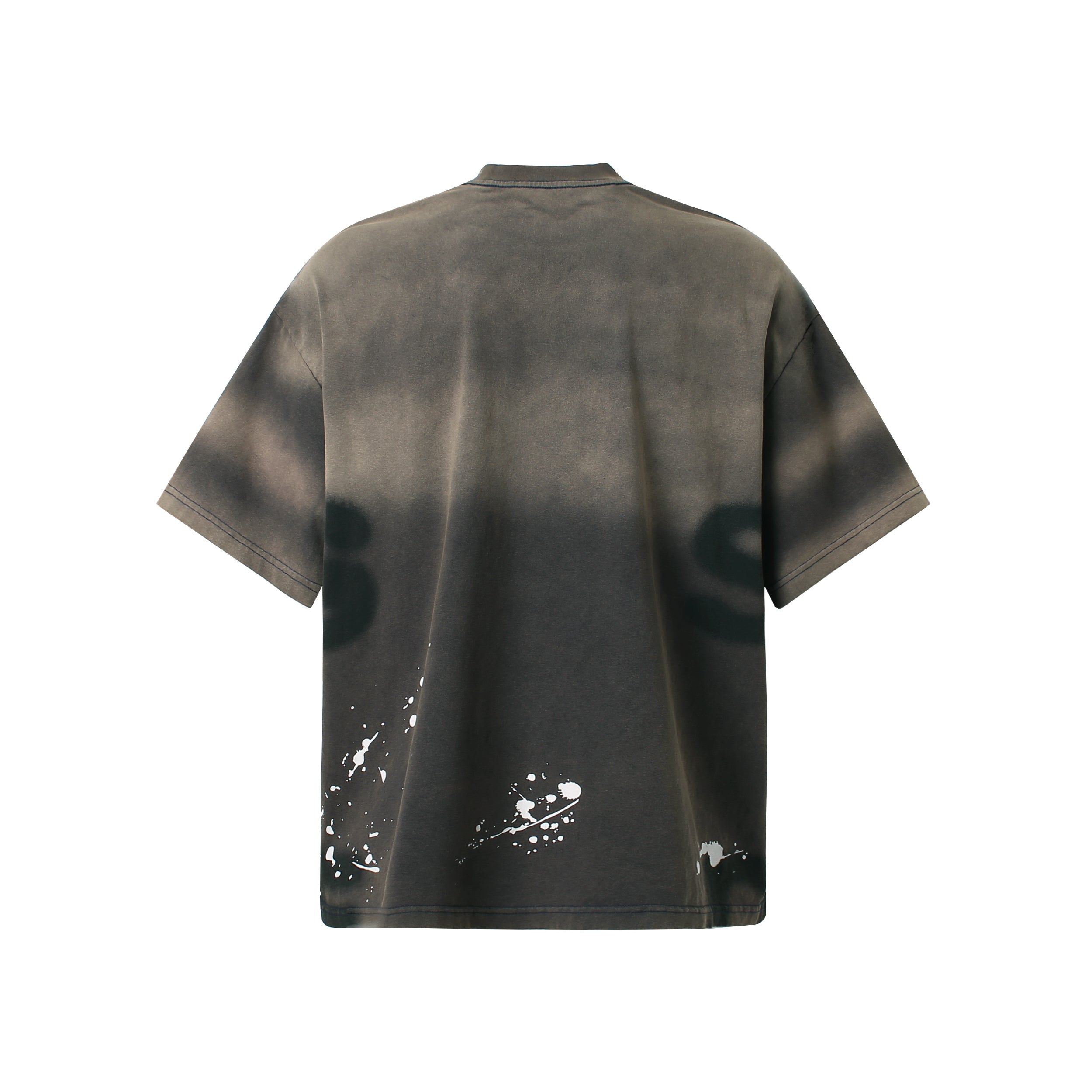Spray Graphic Print | Oversized T-Shirt - Santo