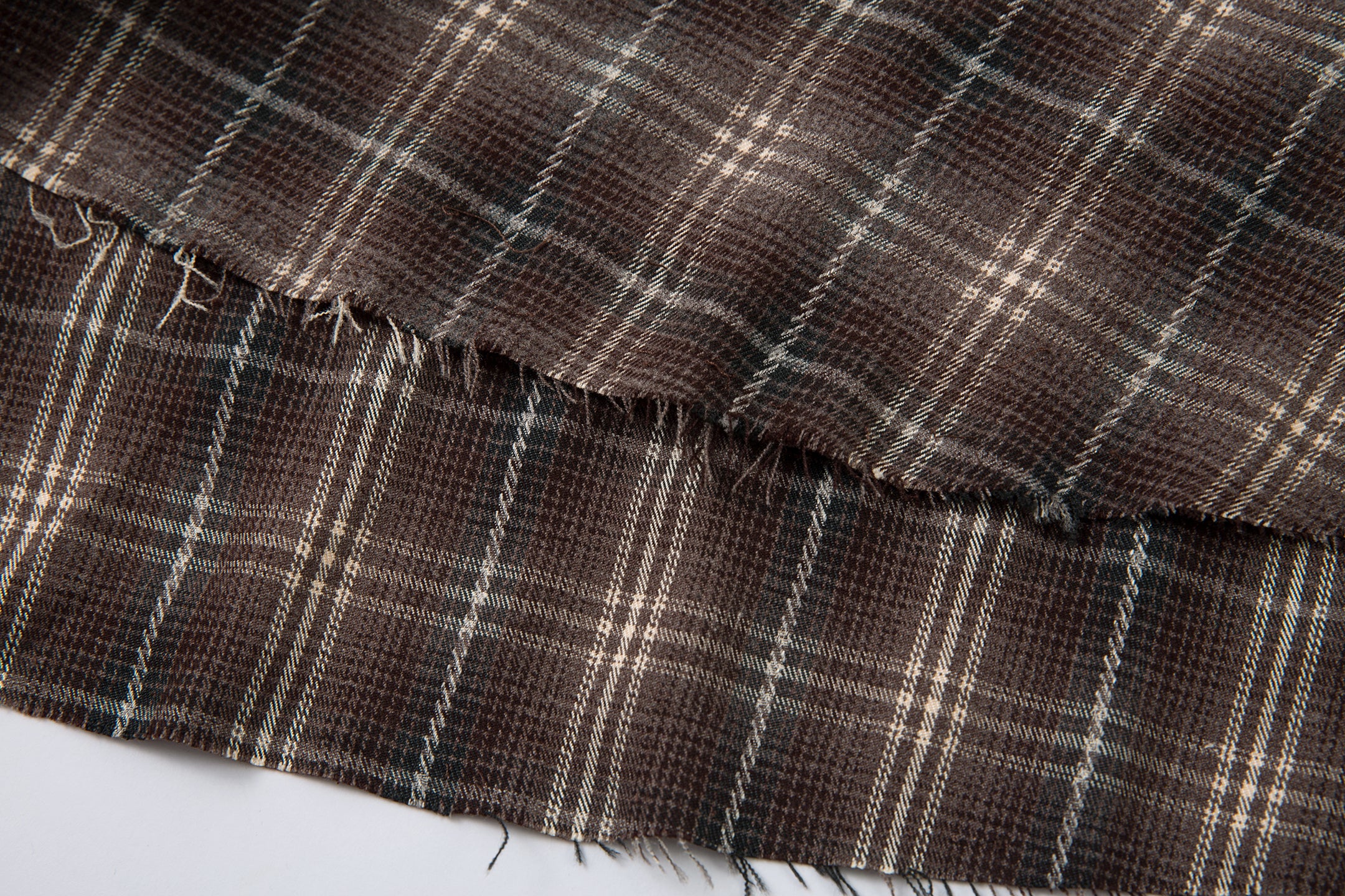 Vintage Plaid Contrast | Layered Sweatshirt - Santo